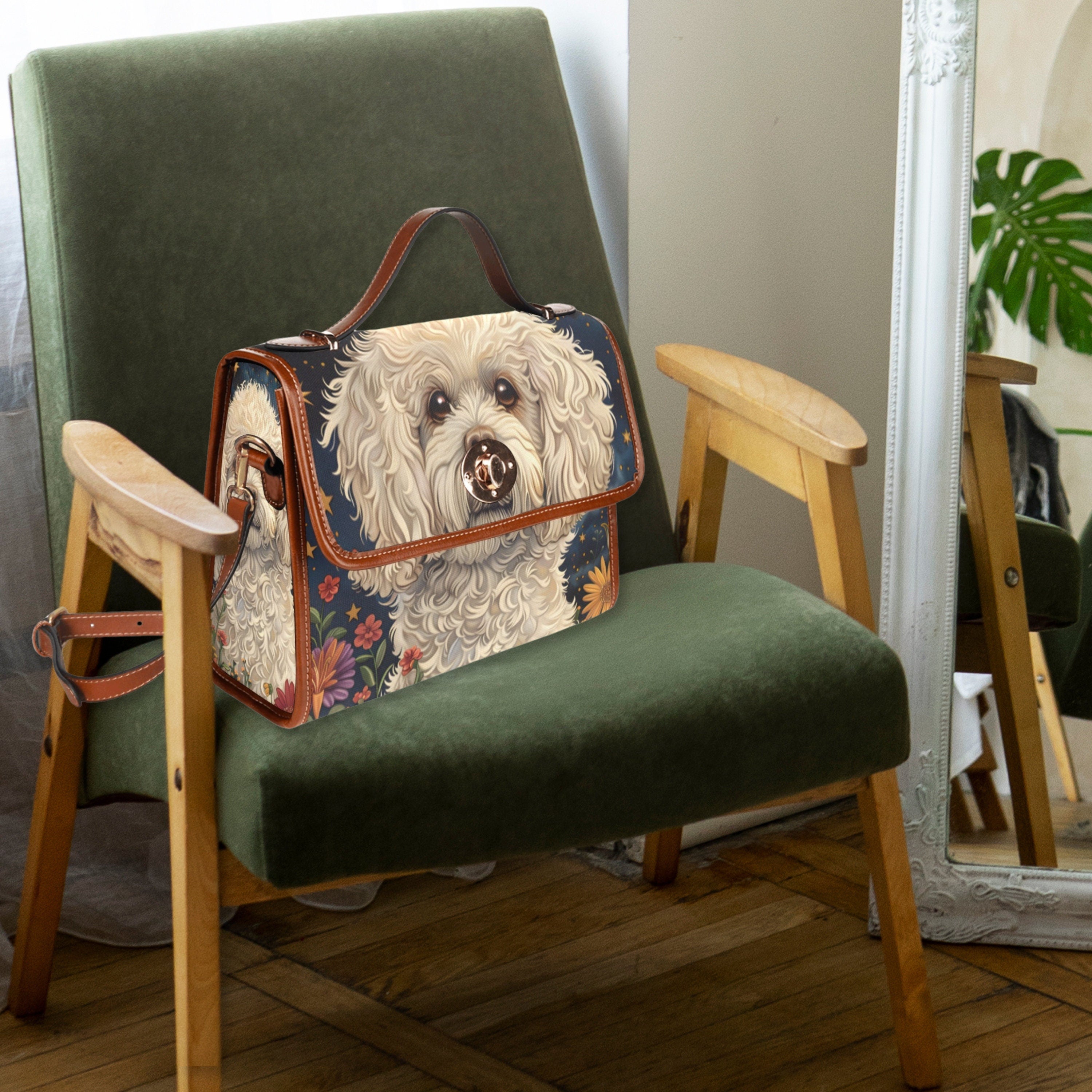 Bichon Frise Dog Satchel Bag