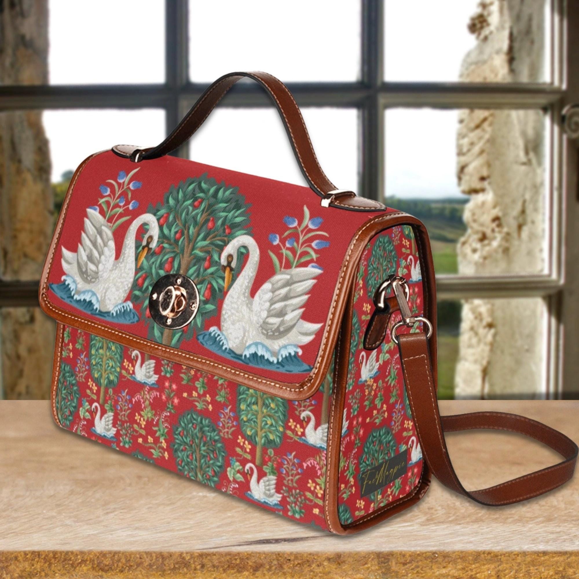 Swan Satchel Bag