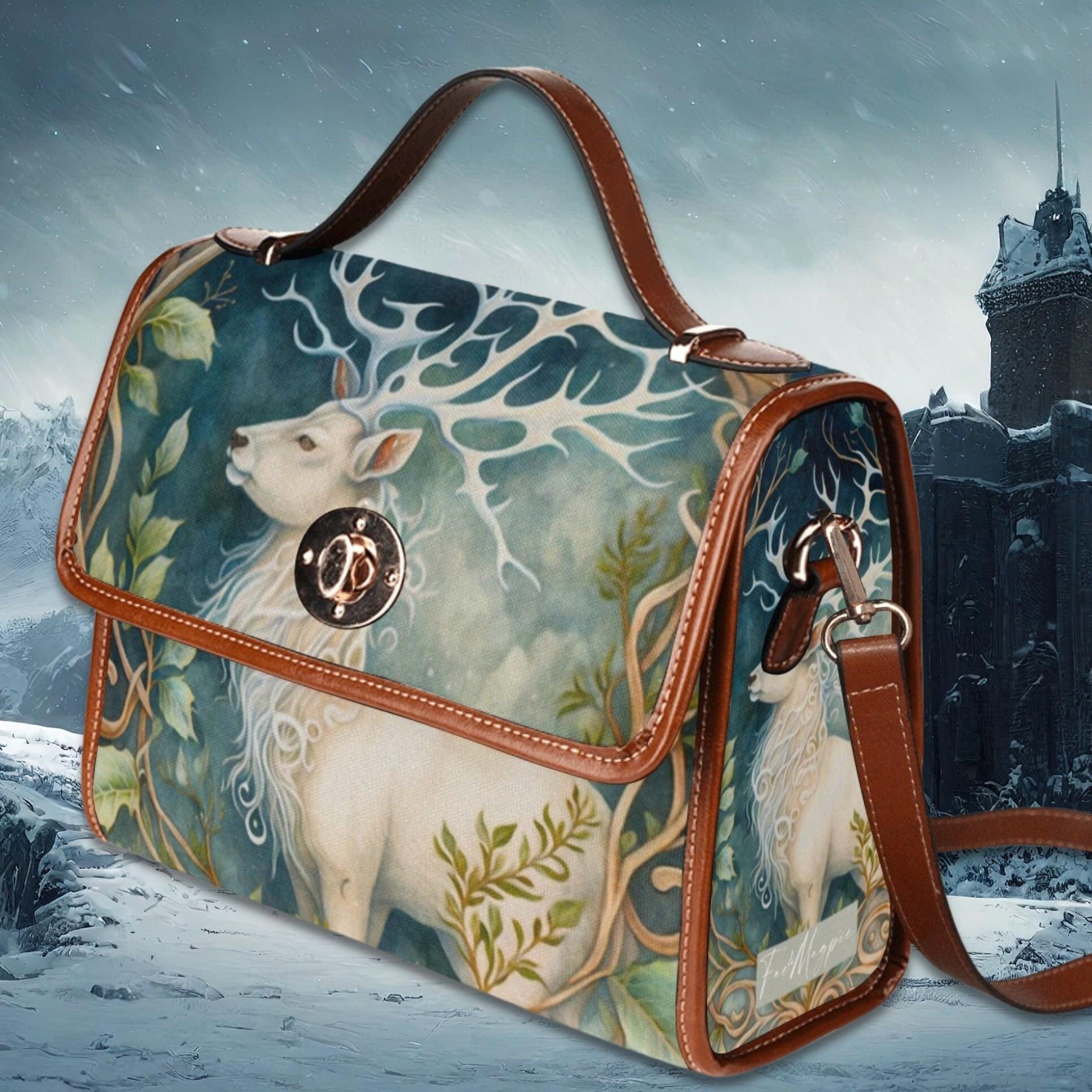 Mystical Stag Satchel Bag
