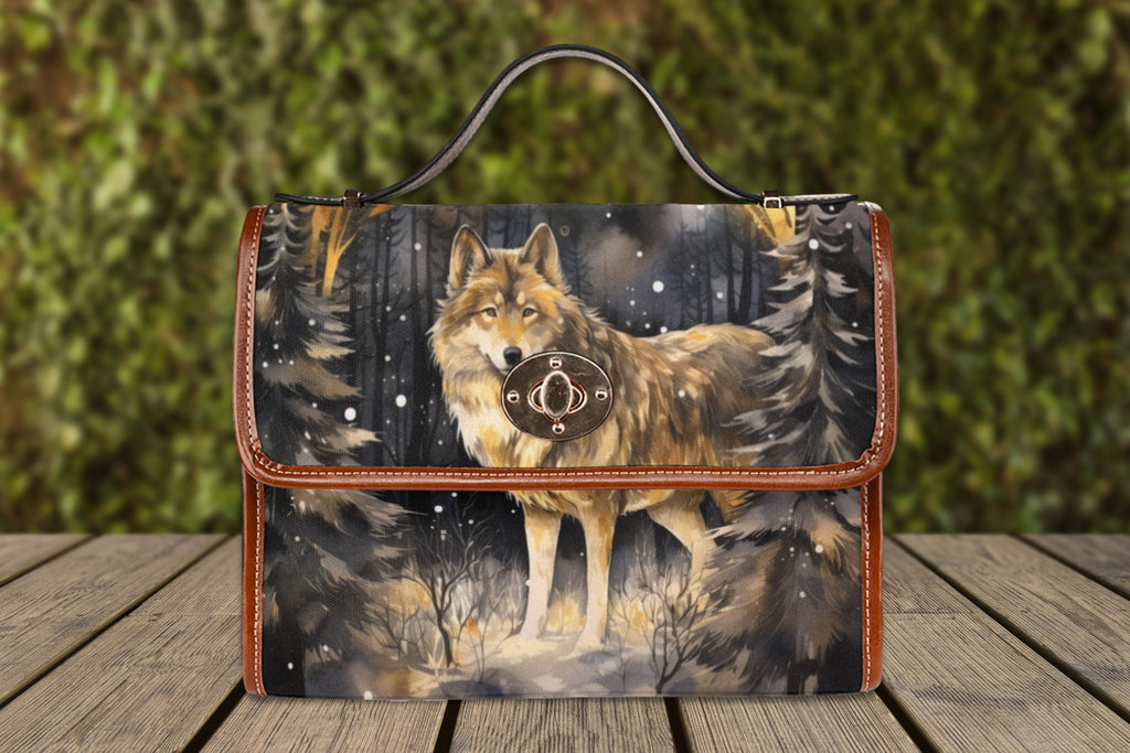 Wolf Satchel Bag