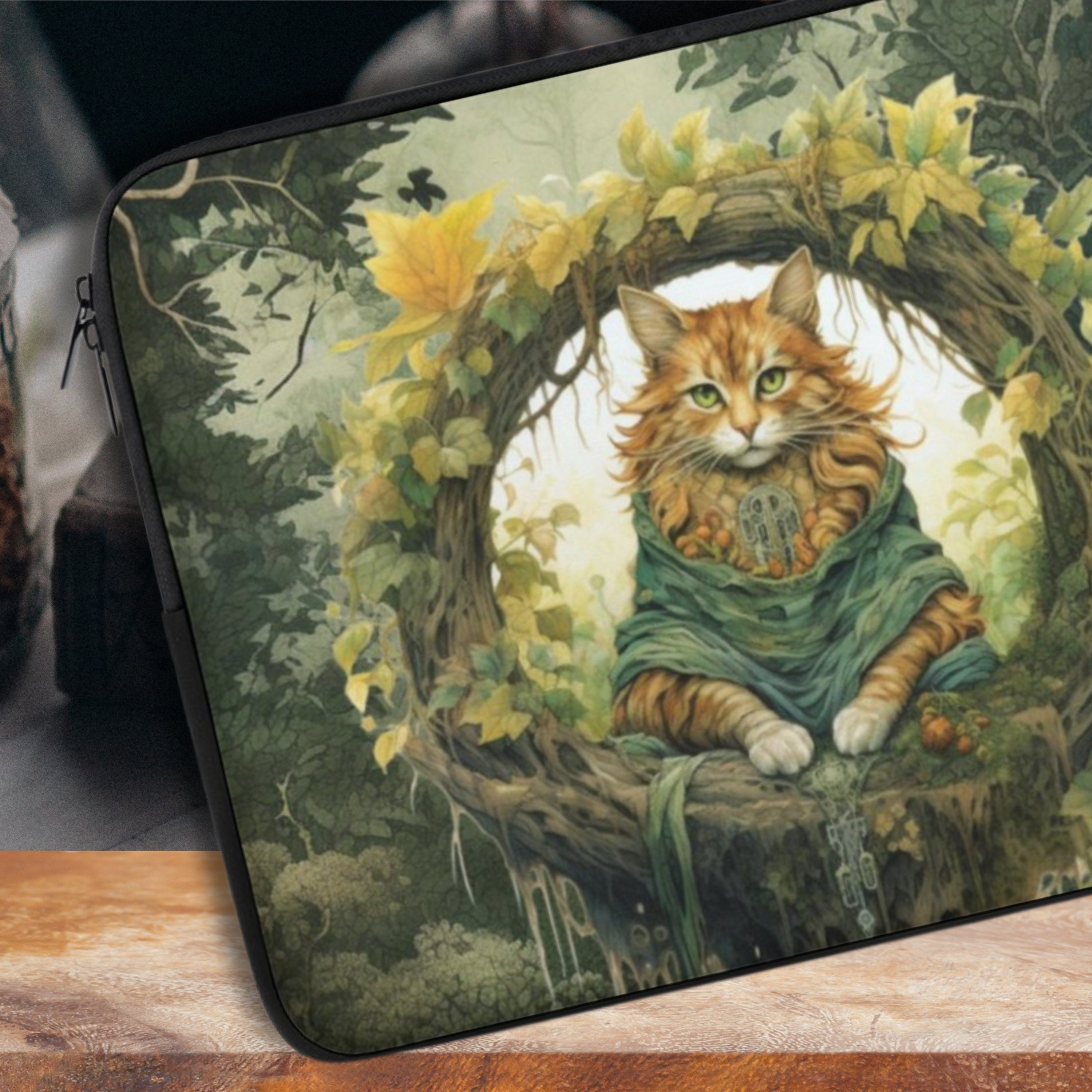 Forest Cat Laptop Sleeve