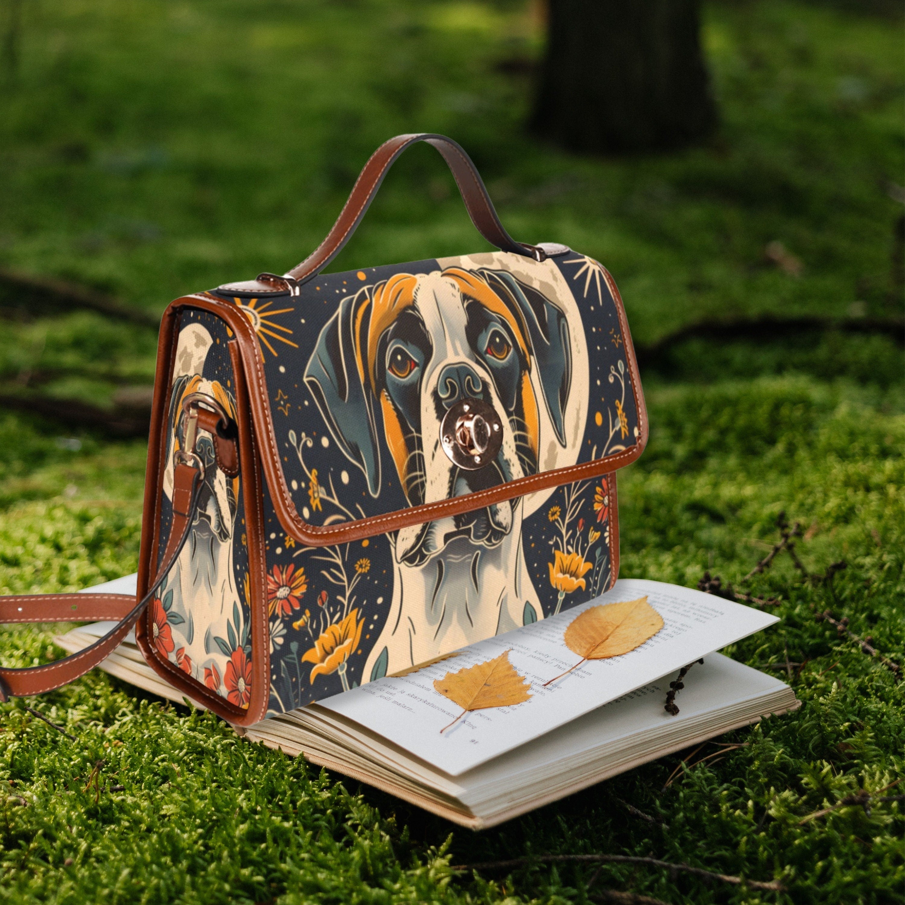 Boxer Dog Satchel Bag