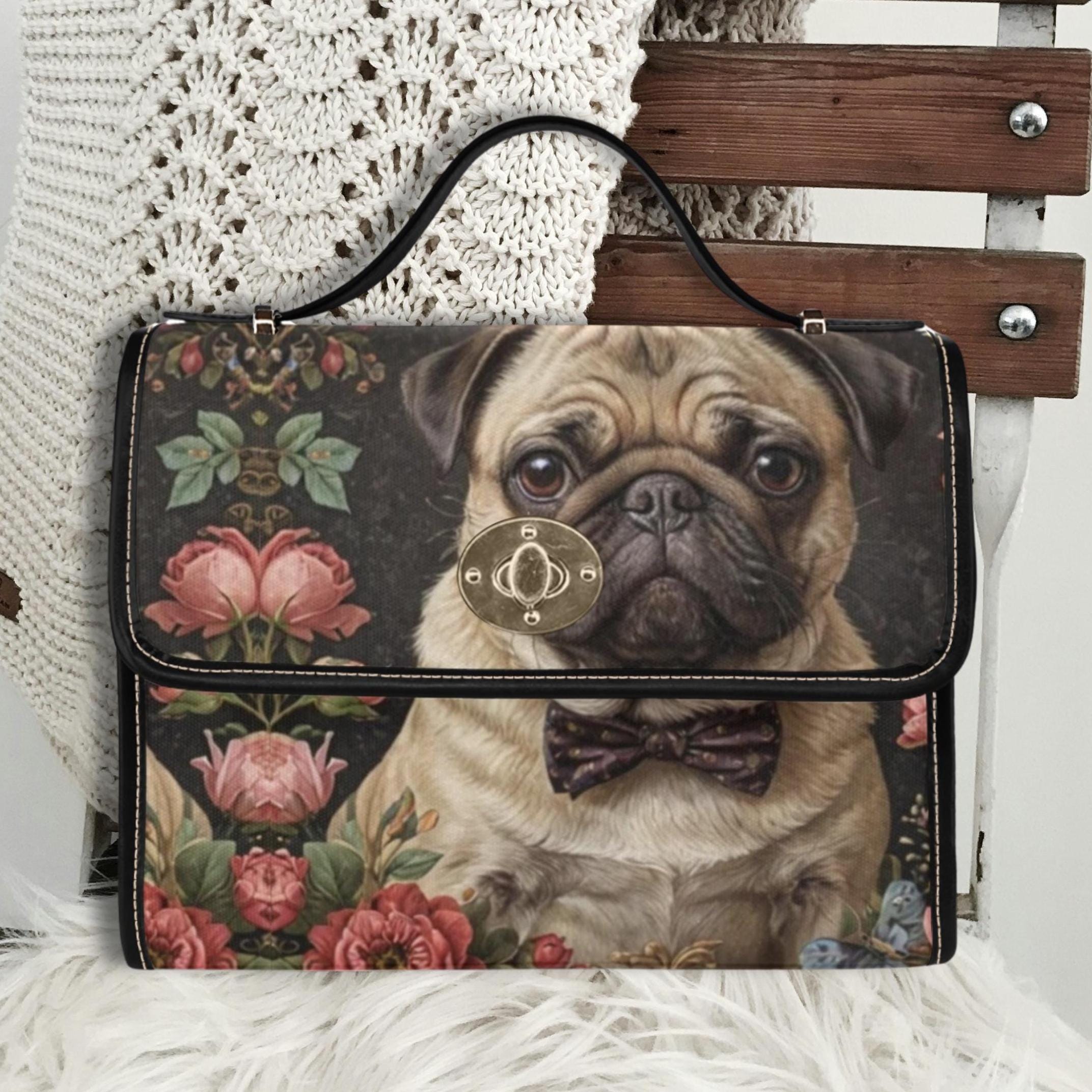 Pug Satchel Bag