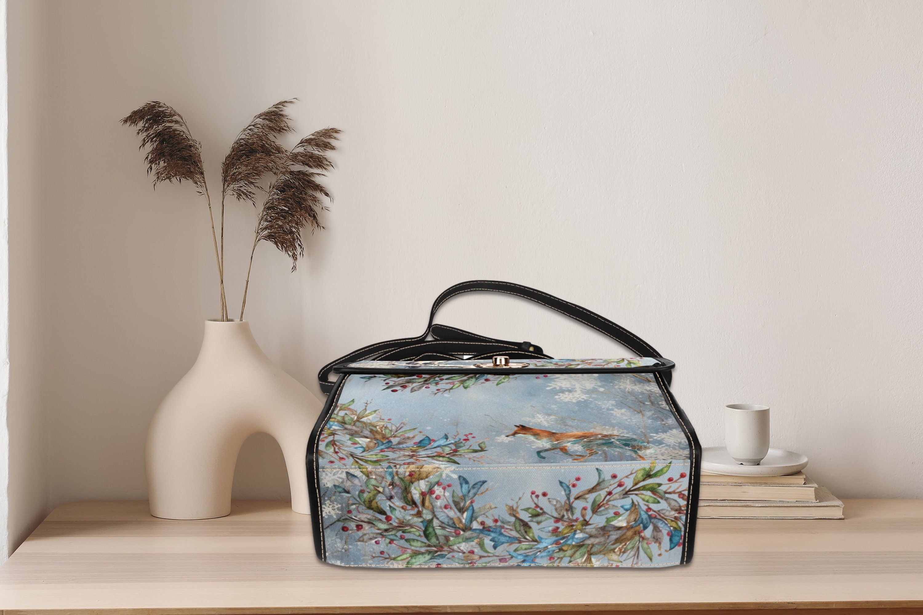 Winter Wood Satchel Bag