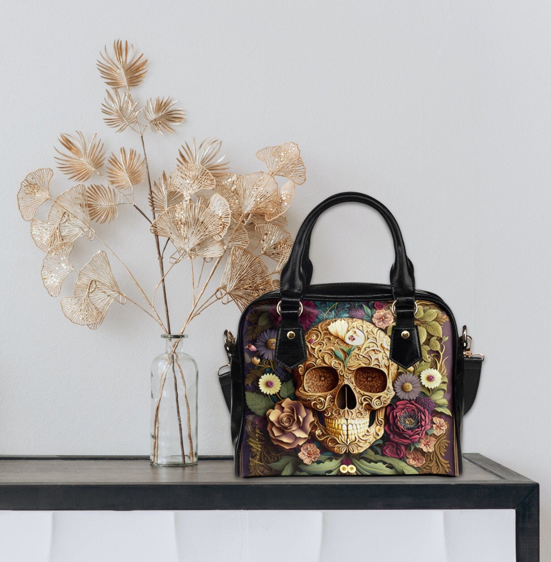 Baroque Skull Bowler Bag