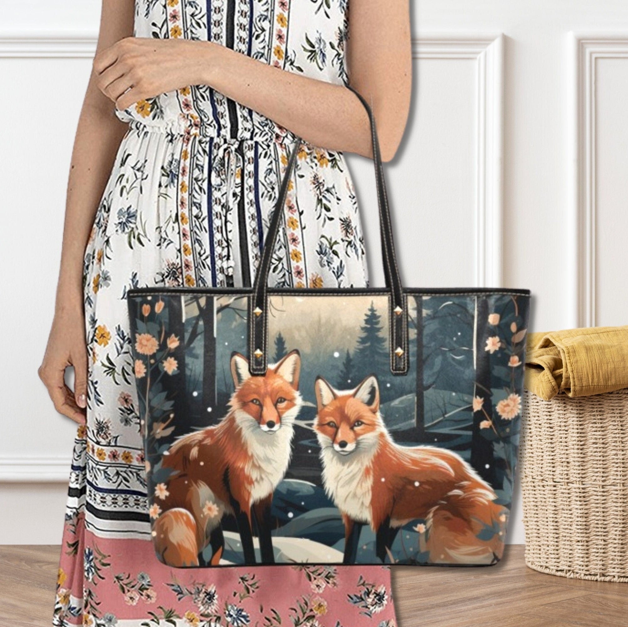 Under Fox Moon Shoulder Bag