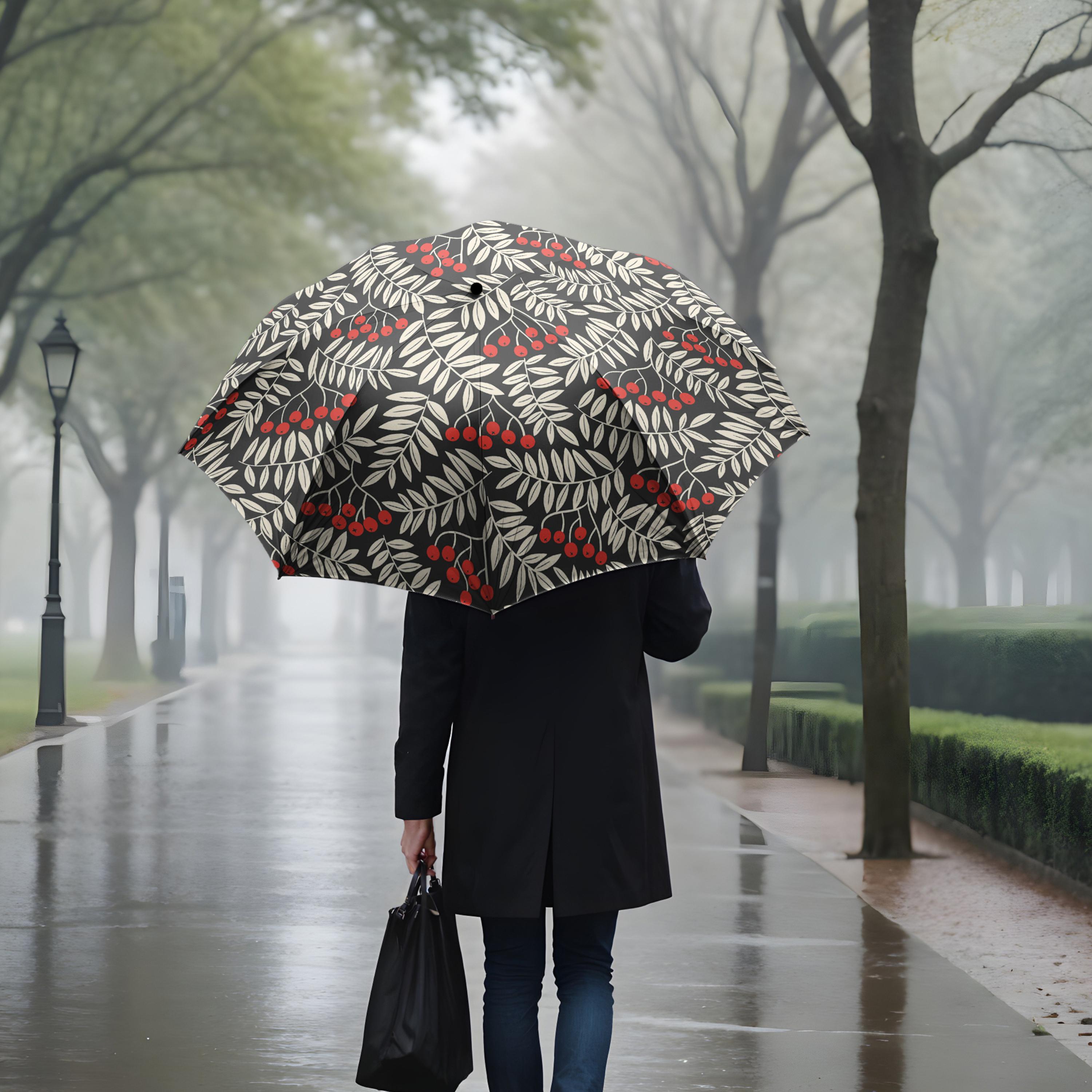 Winter Berries Umbrella