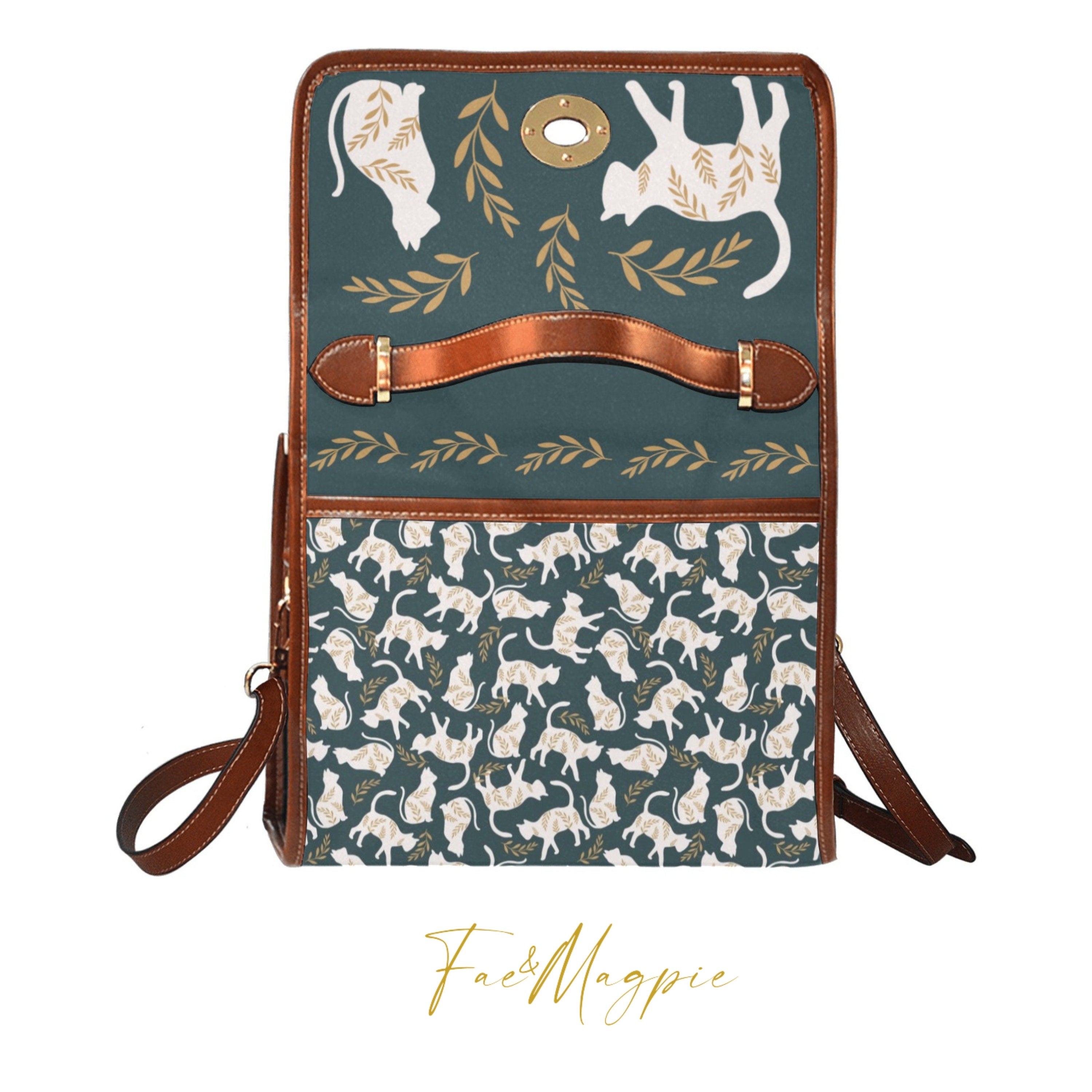 White Cats Satchel Bag