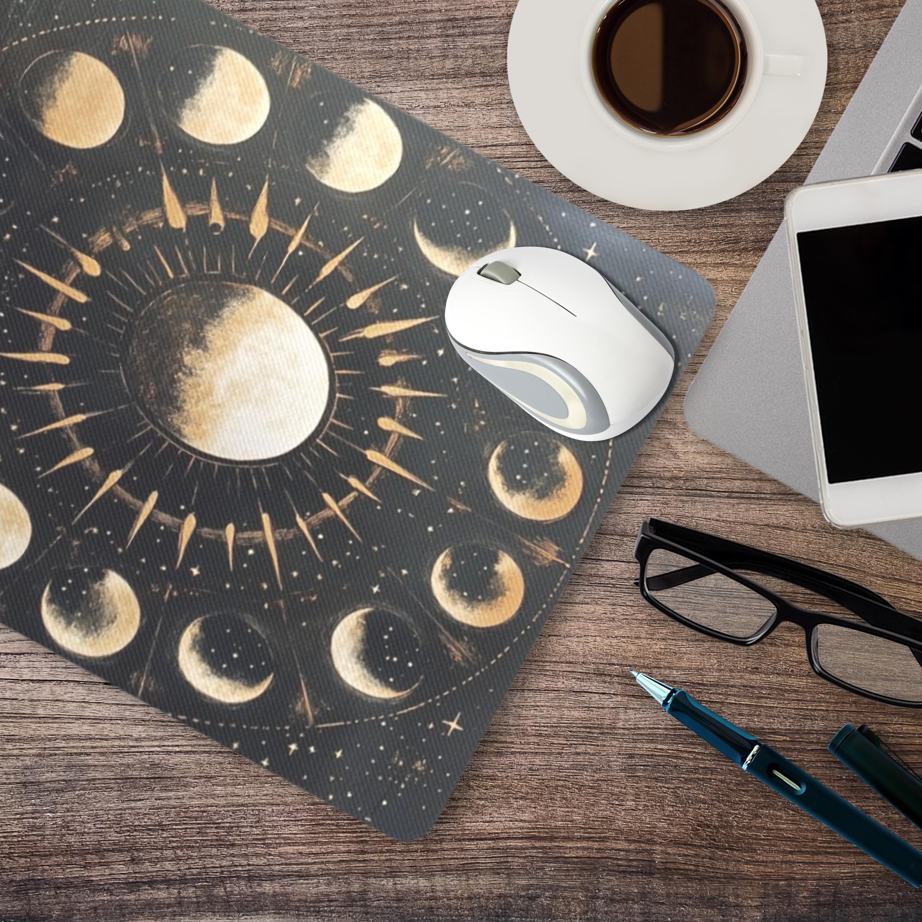 Moon Phase Mouse Pad