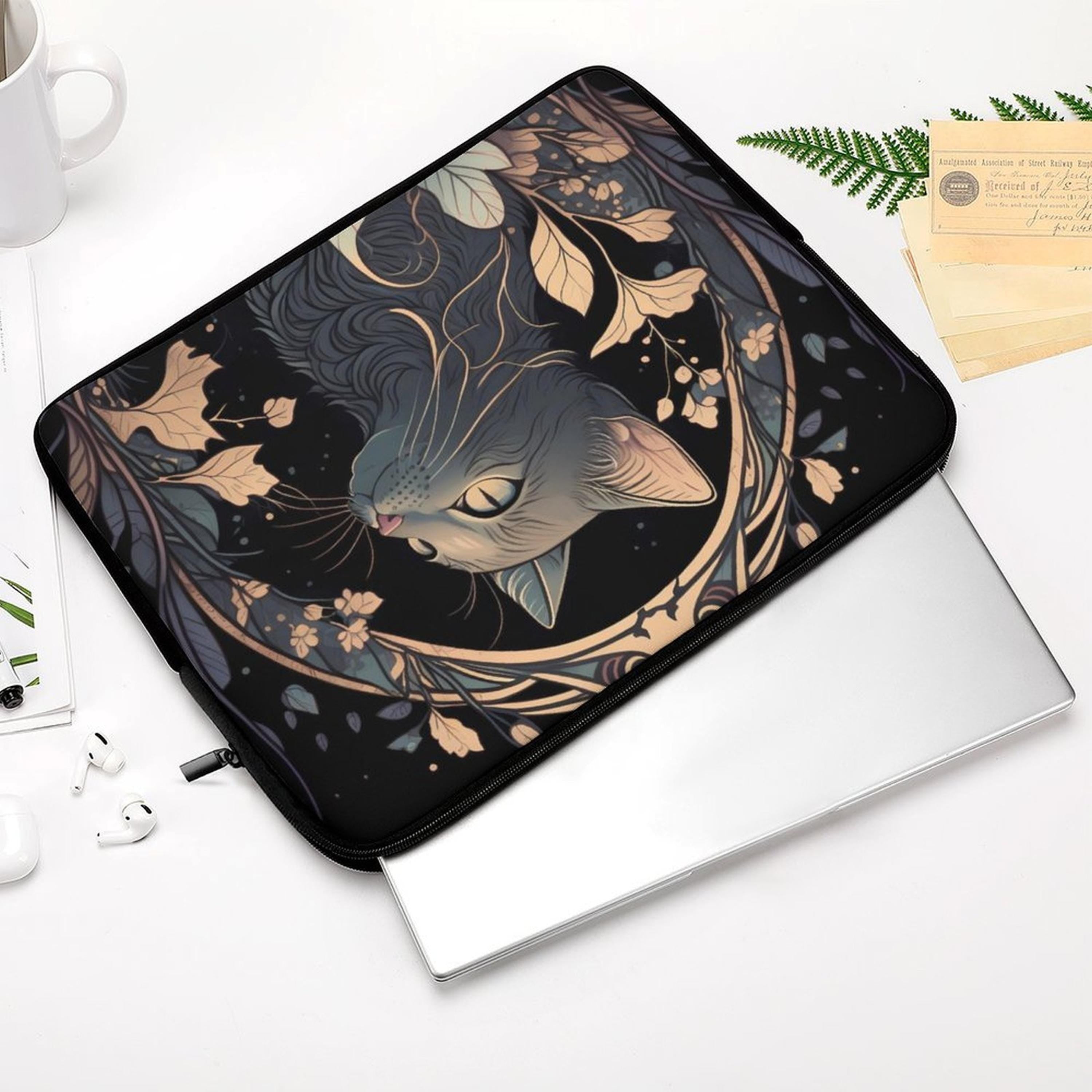 Mystic Cat Laptop Sleeve