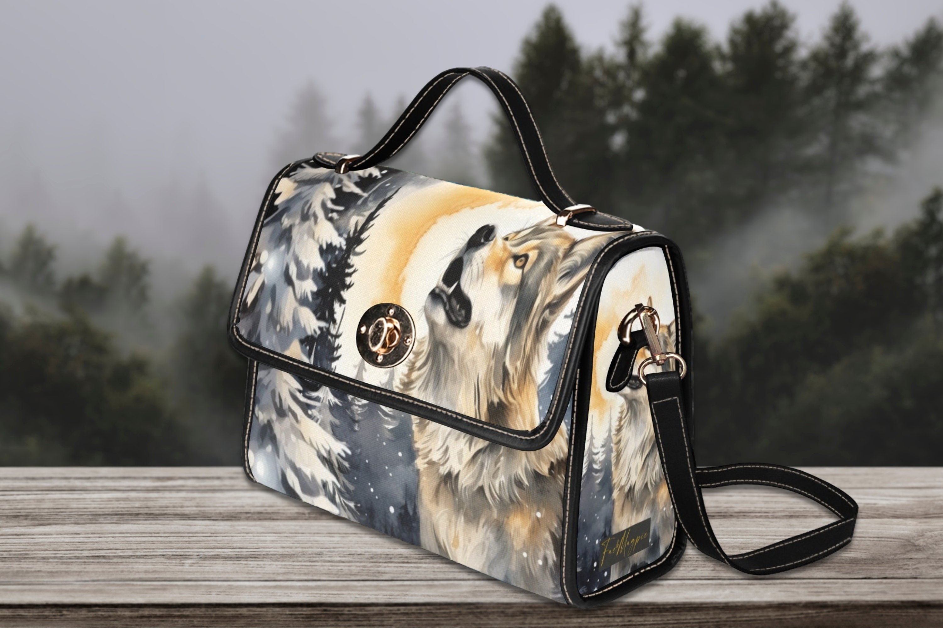 Wolf Satchel Bag