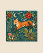 Leaping Fox Art Print