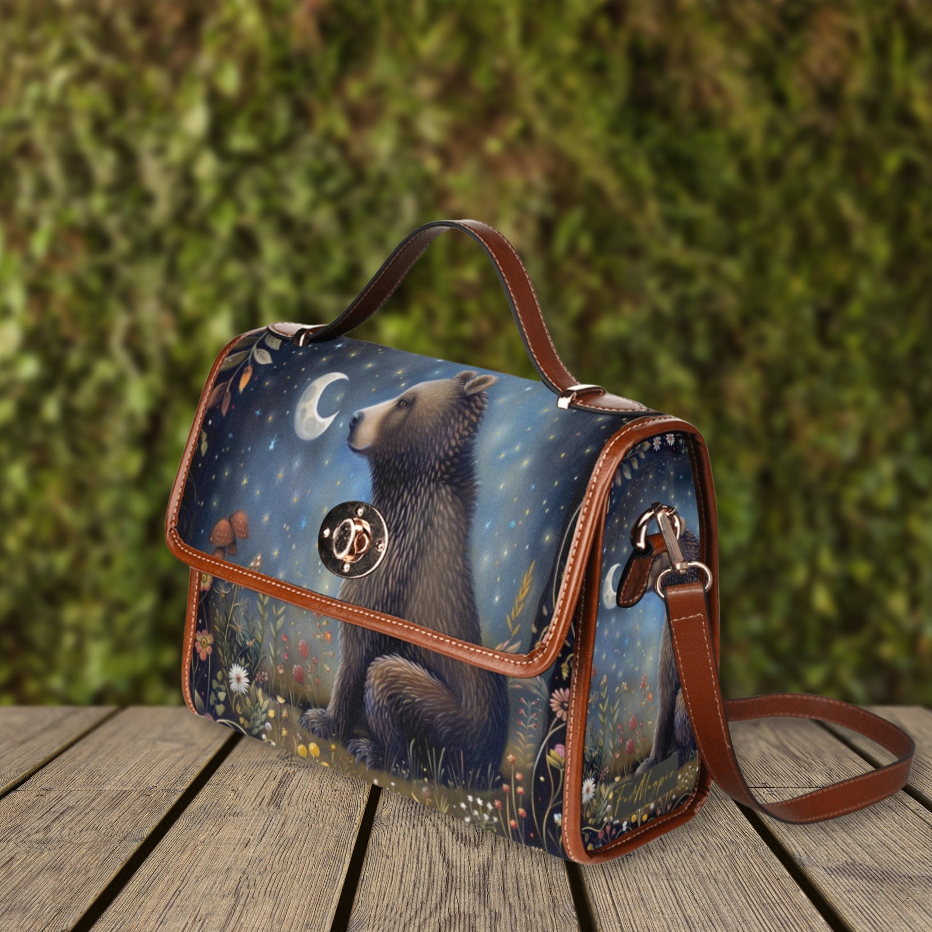 Moon Gaze Bear Satchel Bag