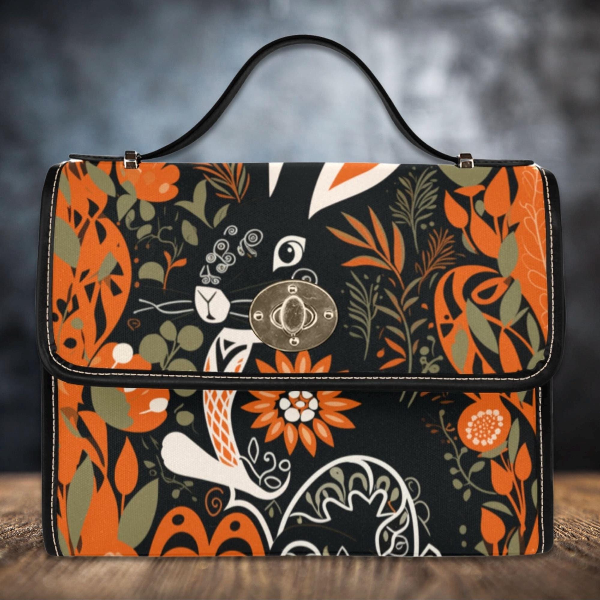 Folk Hare Satchel Bag
