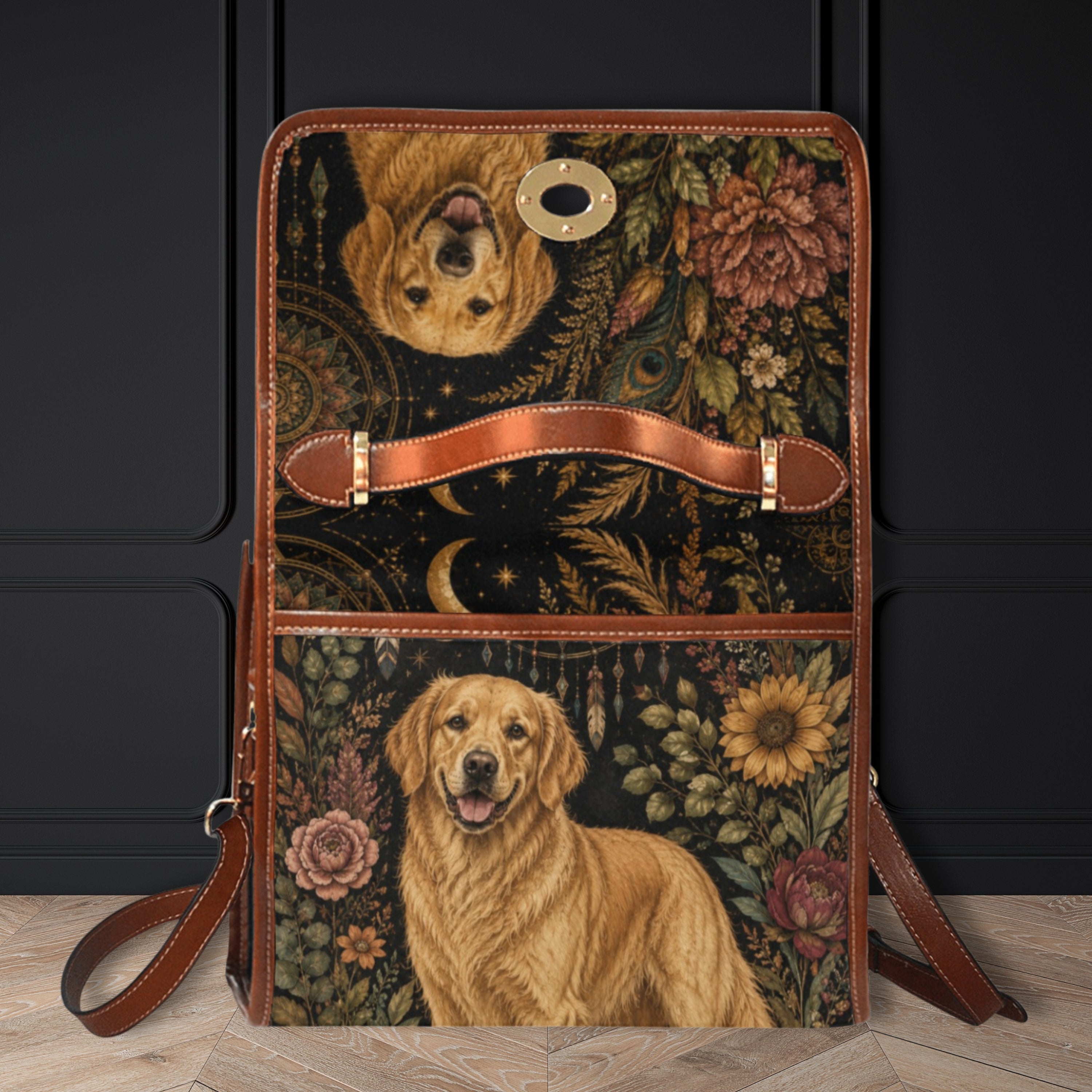 Golden Retriever Satchel Bag