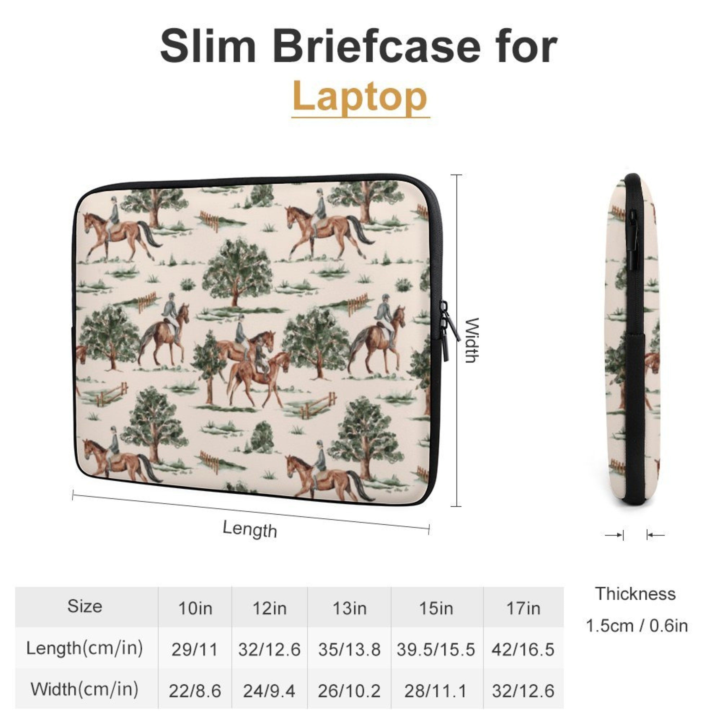Equestrian Horses Laptop Sleeve