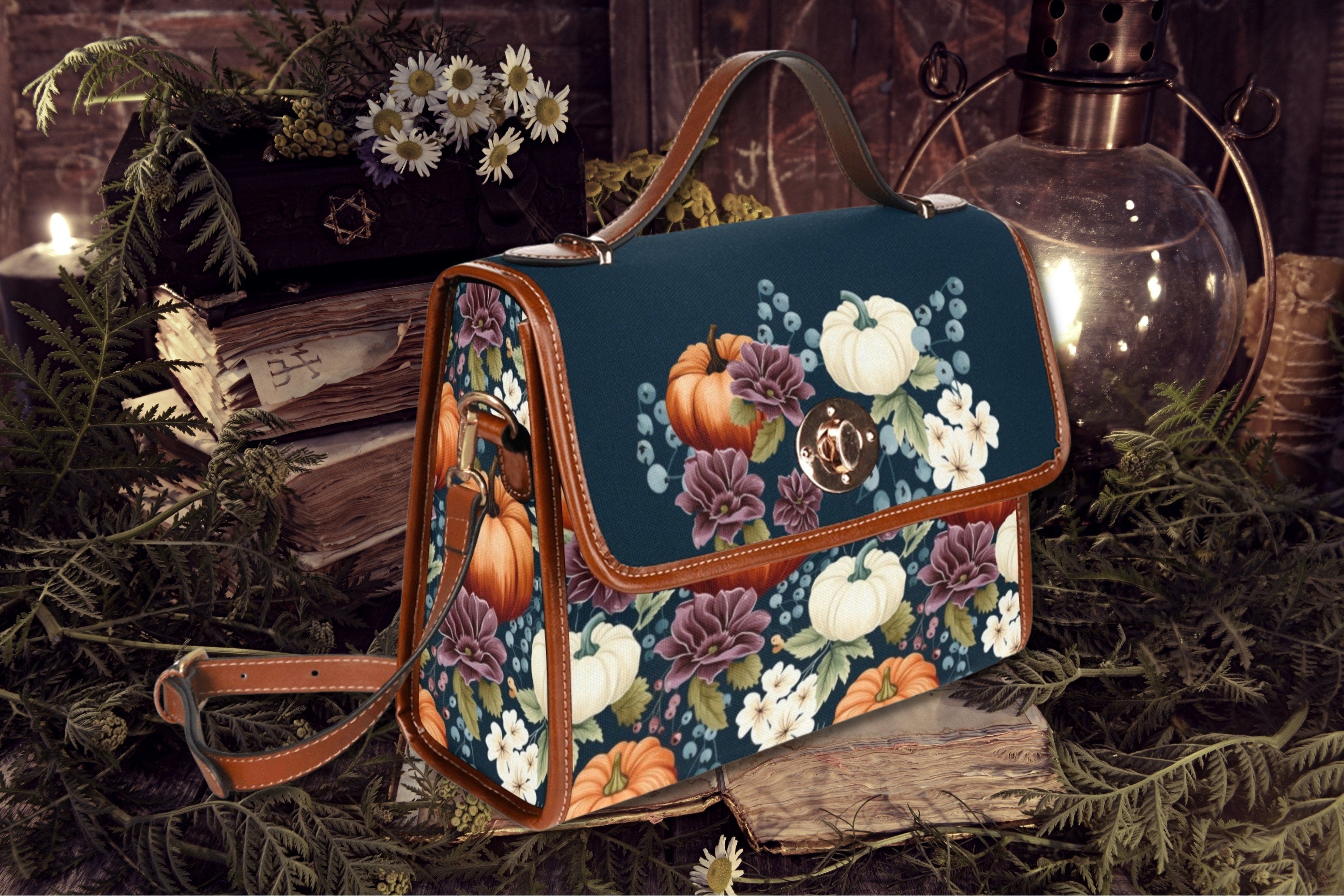 Pumpkin Patch Satchel Bag