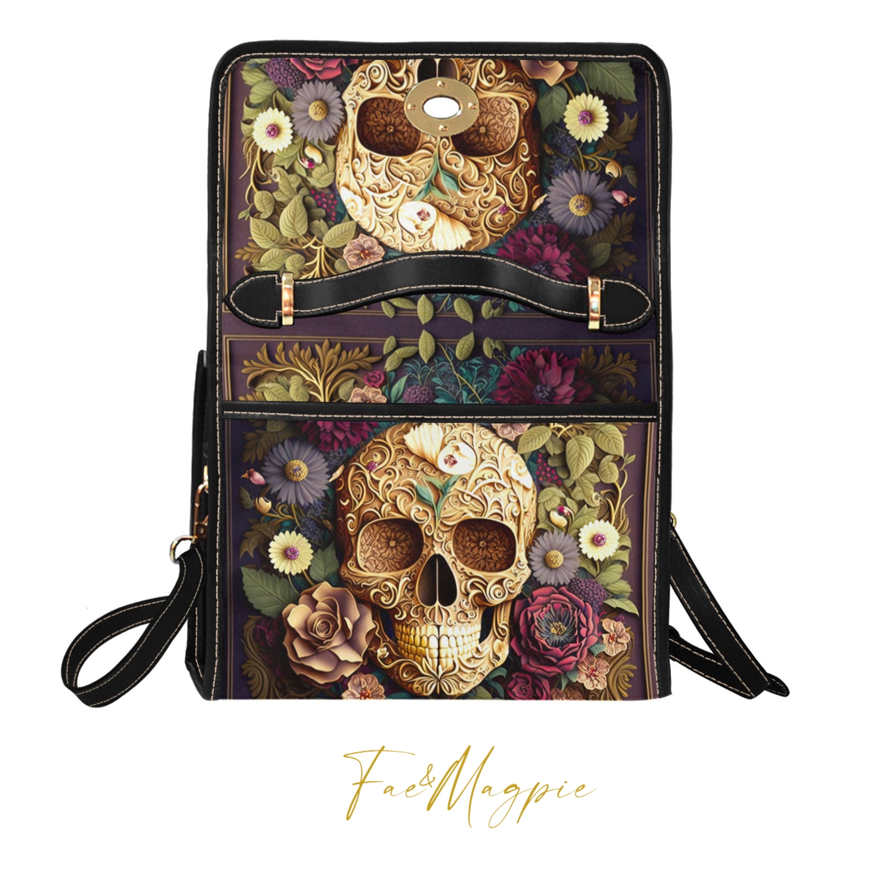 Baroque Skull Satchel Bag