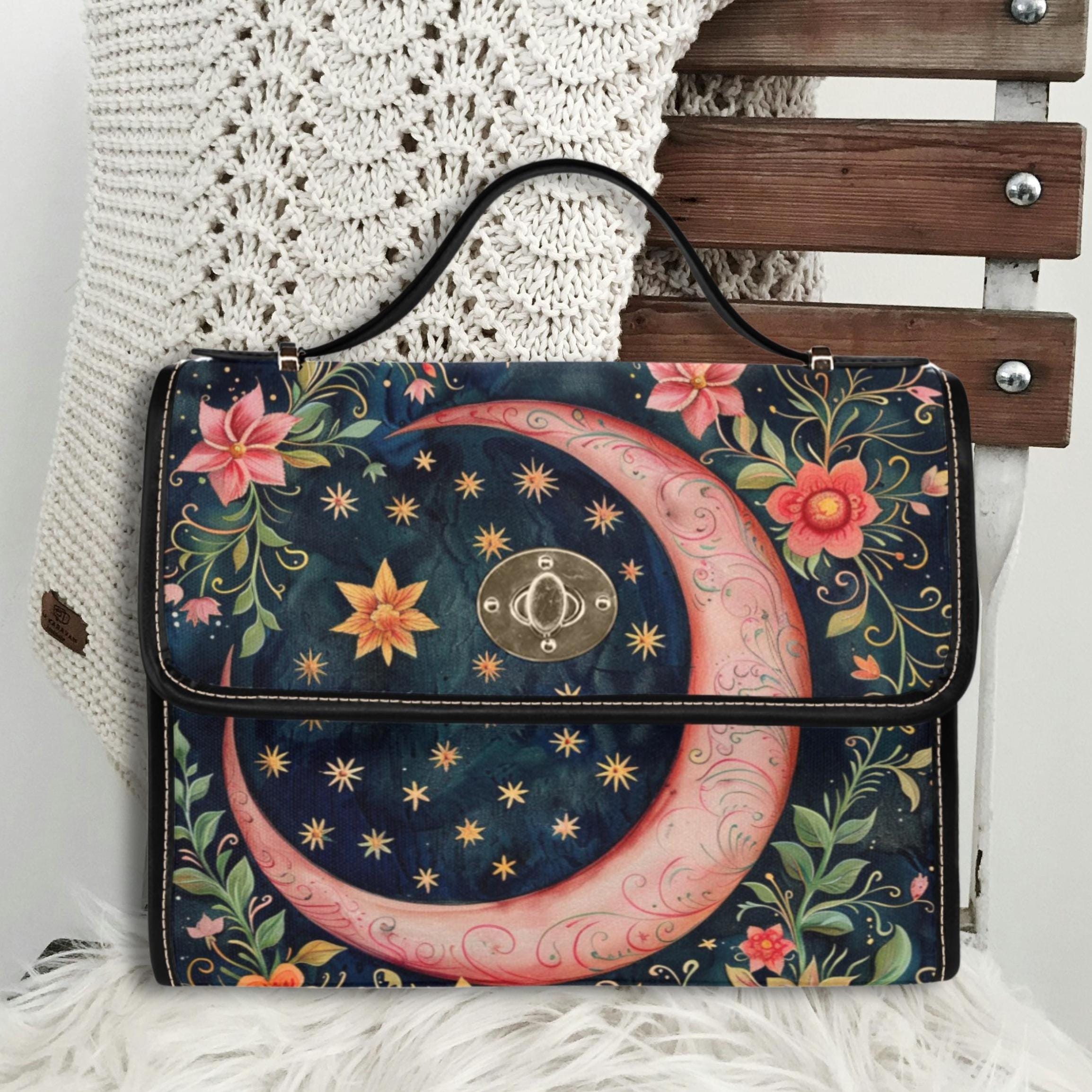 Pink Moon Satchel Bag