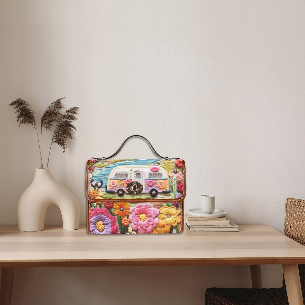 Retro Camper Satchel Bag