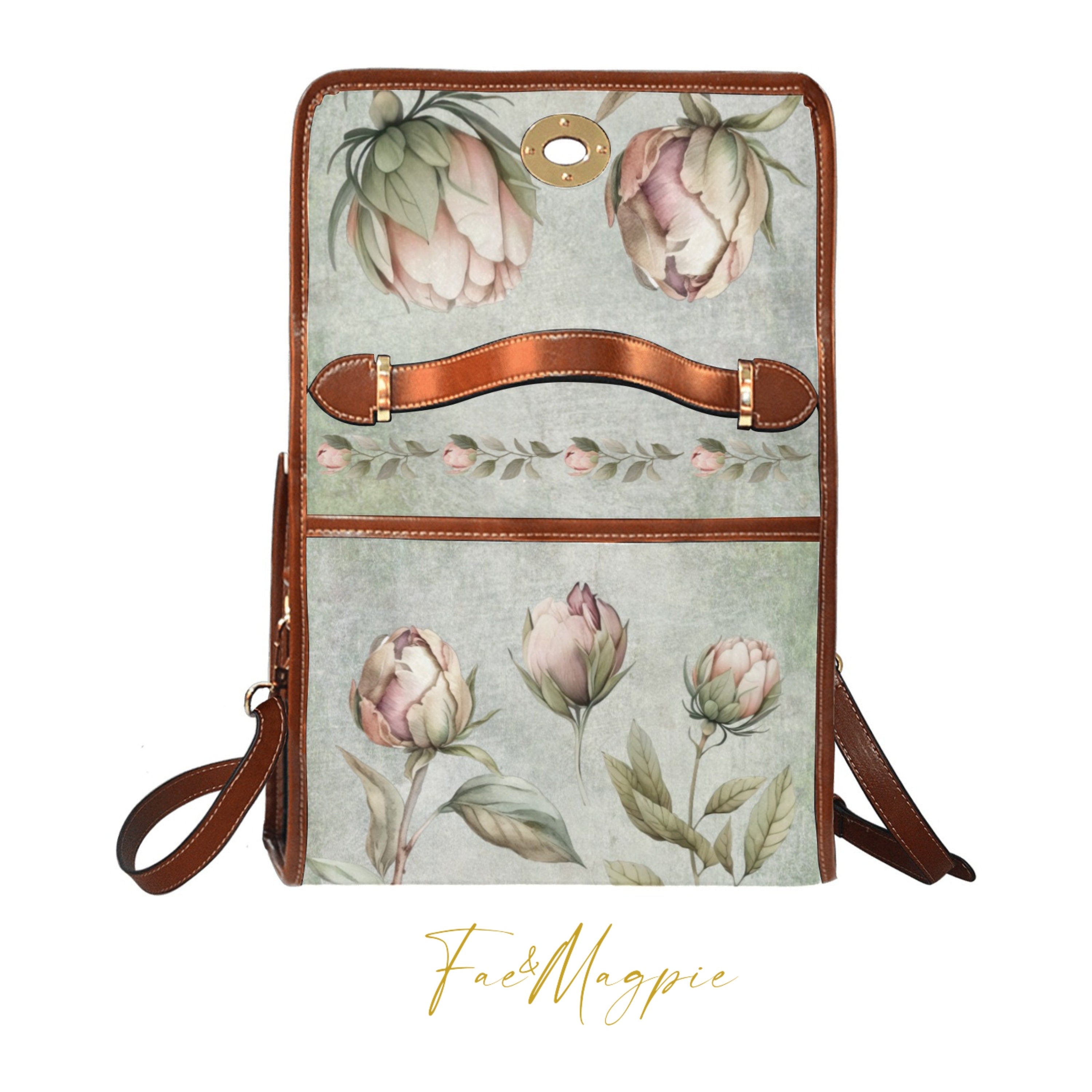 Peonies Satchel Bag