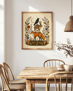 Woodland Companions Art Print