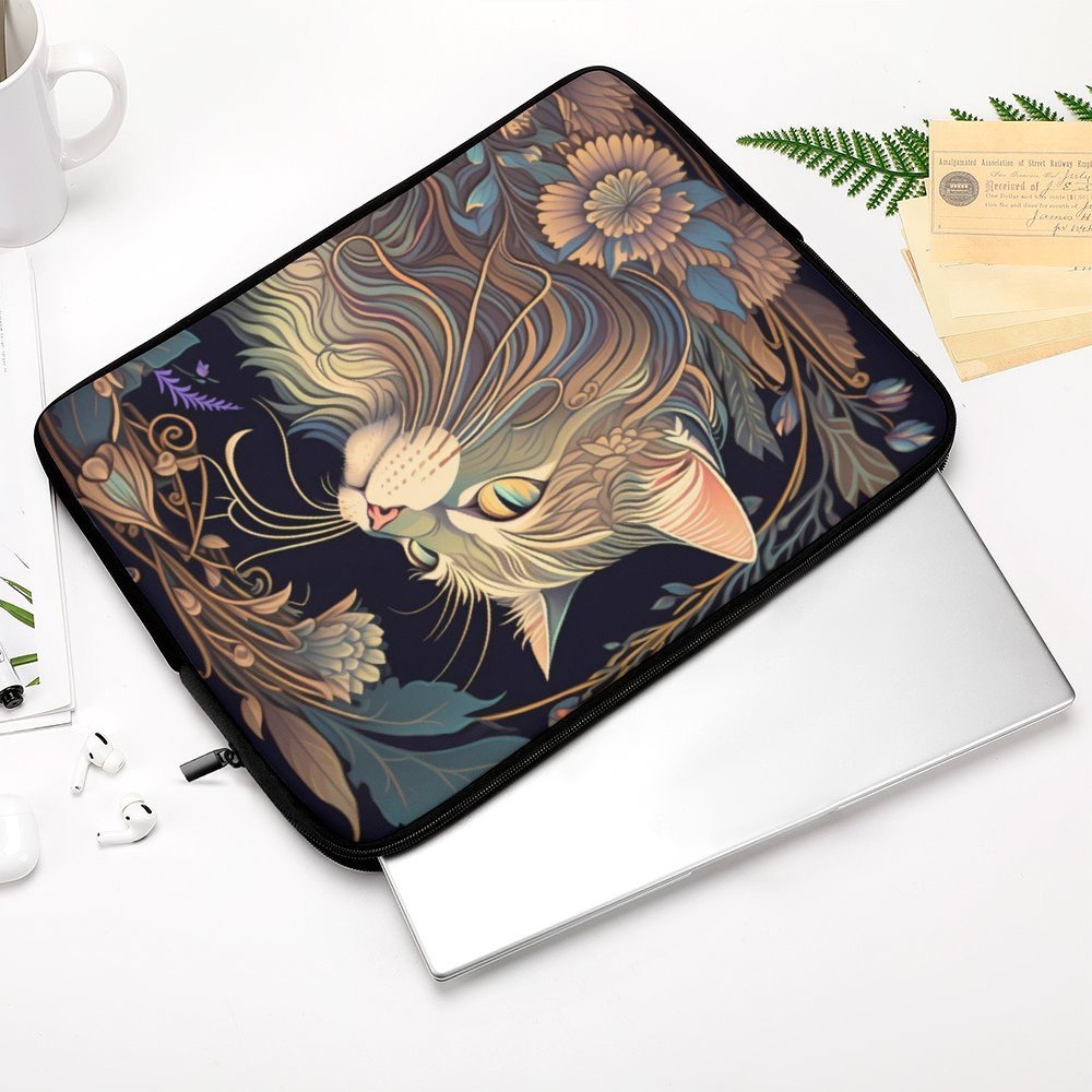 Mystical Cat Laptop Sleeve