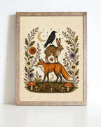 Woodland Companions Art Print