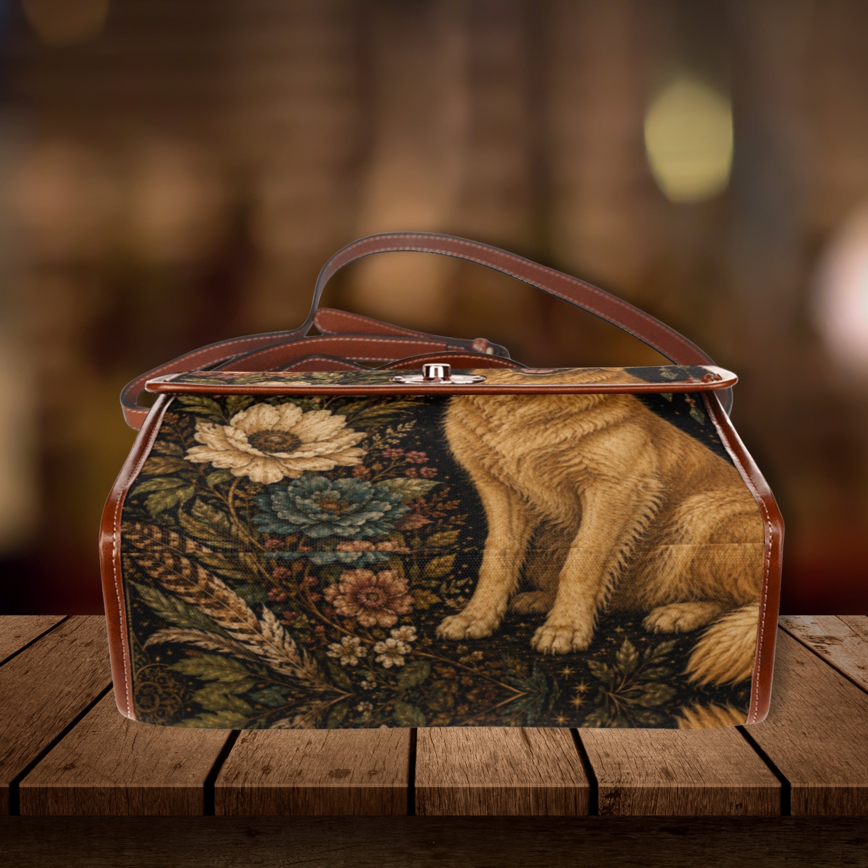 Golden Retriever Satchel Bag