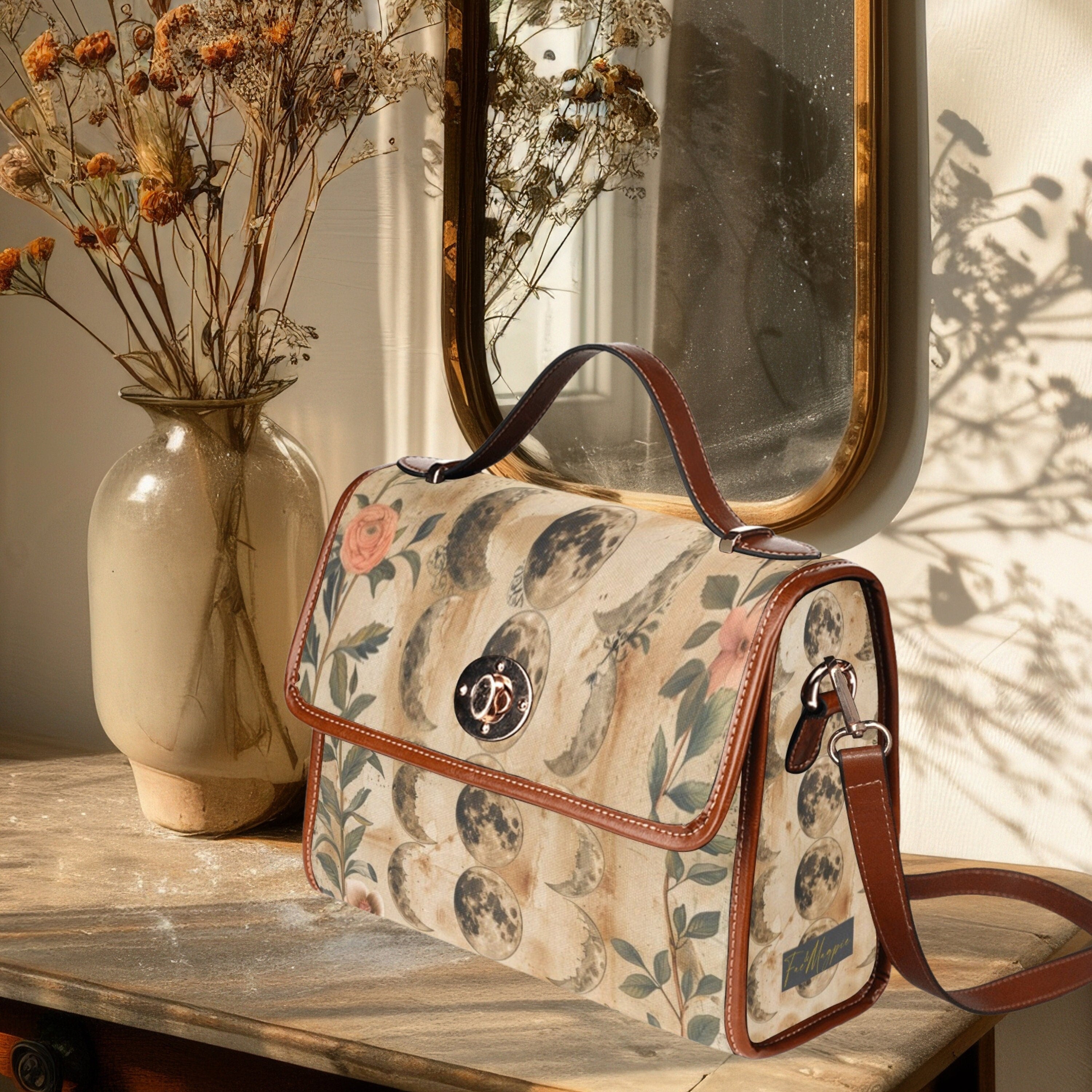 Moon Phase Satchel Bag