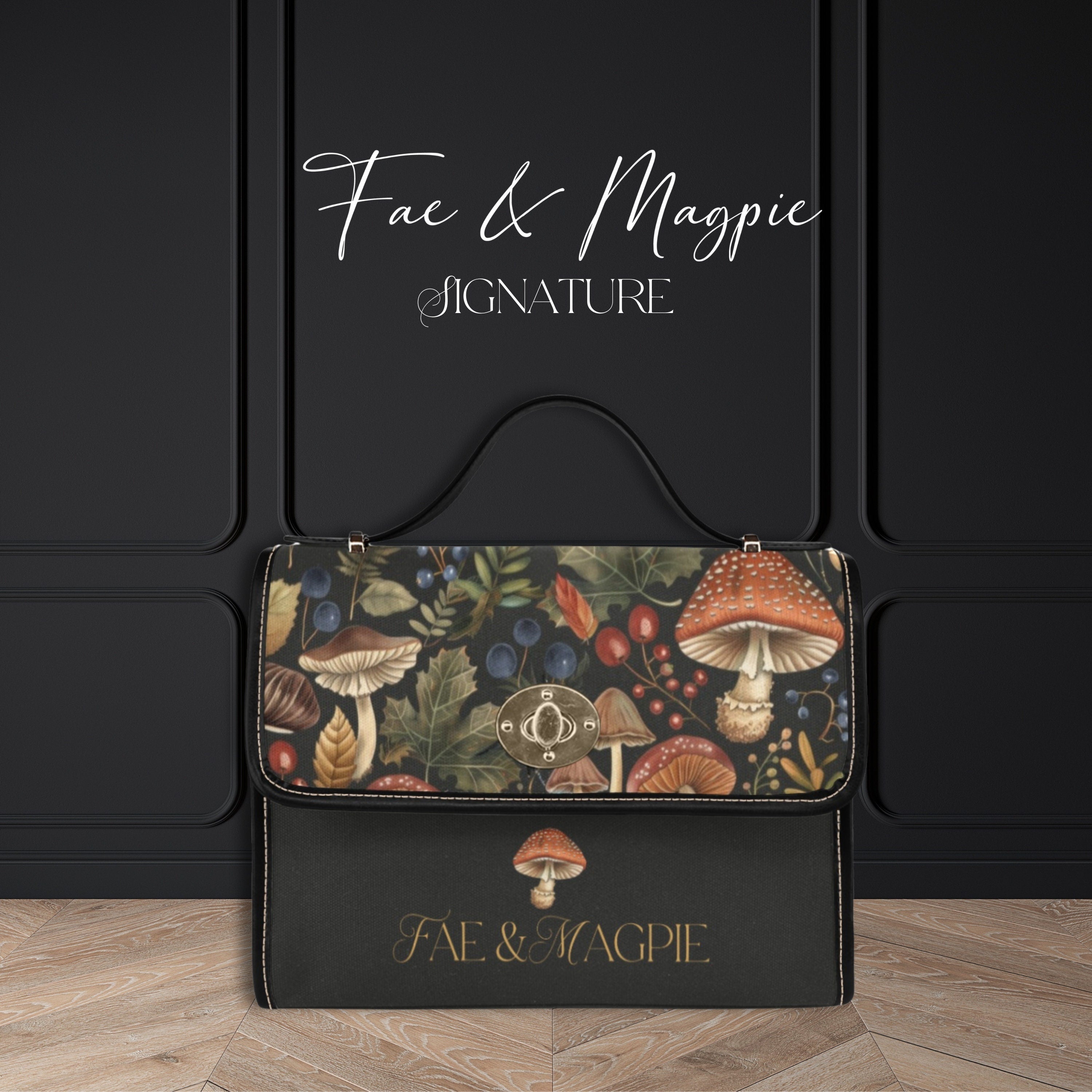 Forest Mushroom Satchel Bag