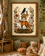 Woodland Companions Art Print