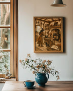 Witches Cottage Kitchen Art Print