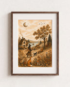 Witches Evening Art Print