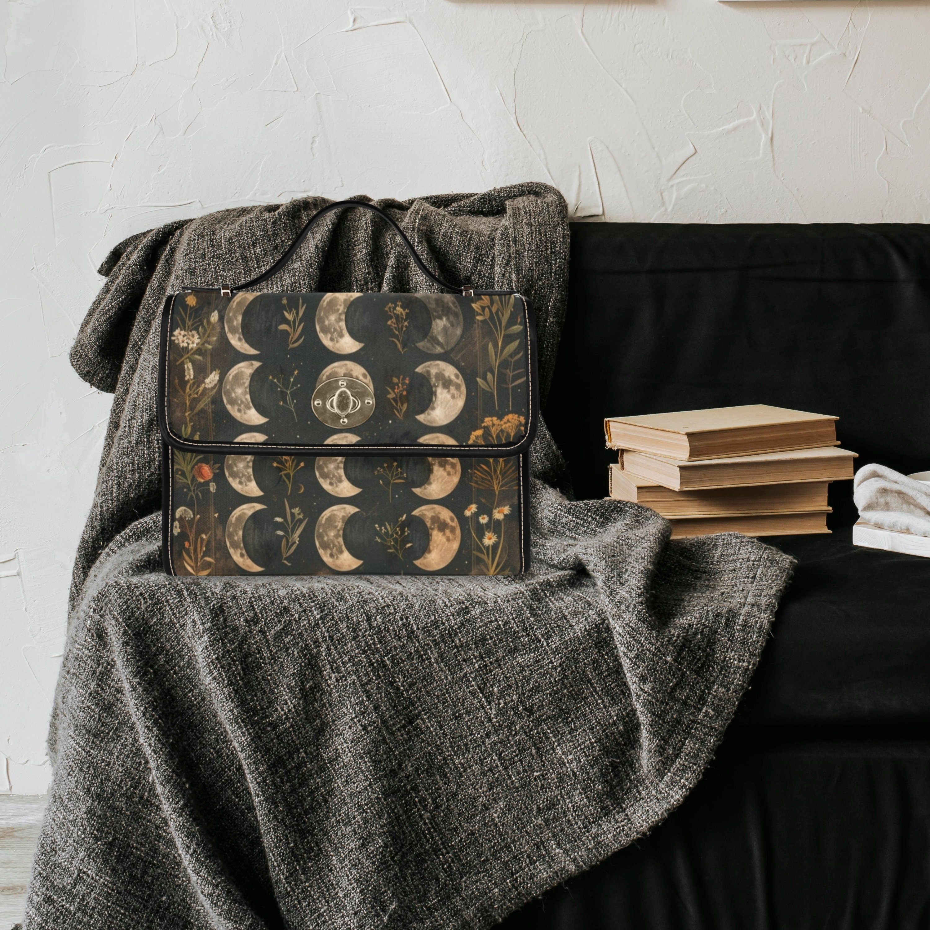 Moon Phase Satchel Bag