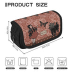 Girl and dog design pouch by Fae & Magpie, featuring a colorful illustration on a soft fabric material.
