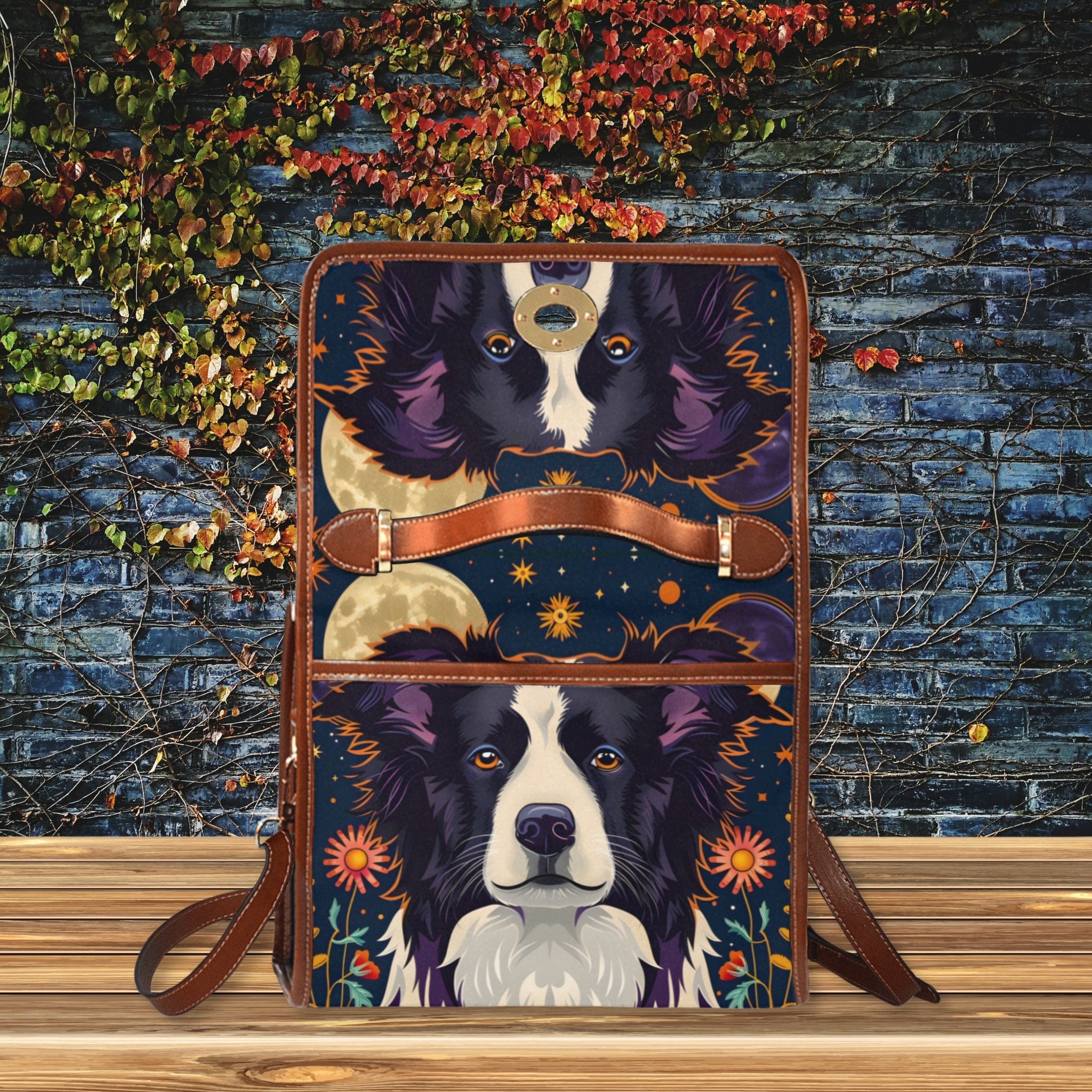 Border Collie Satchel Bag