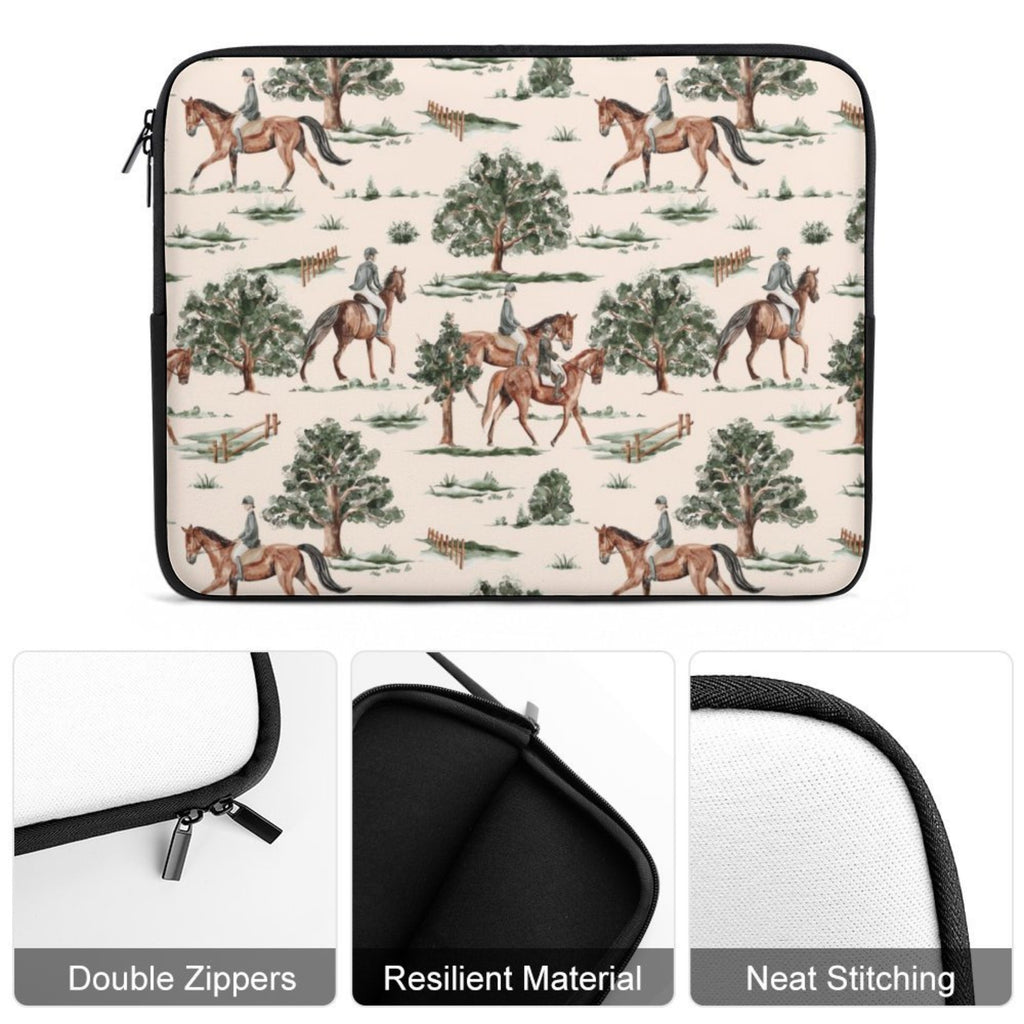 Equestrian Horses Laptop Sleeve