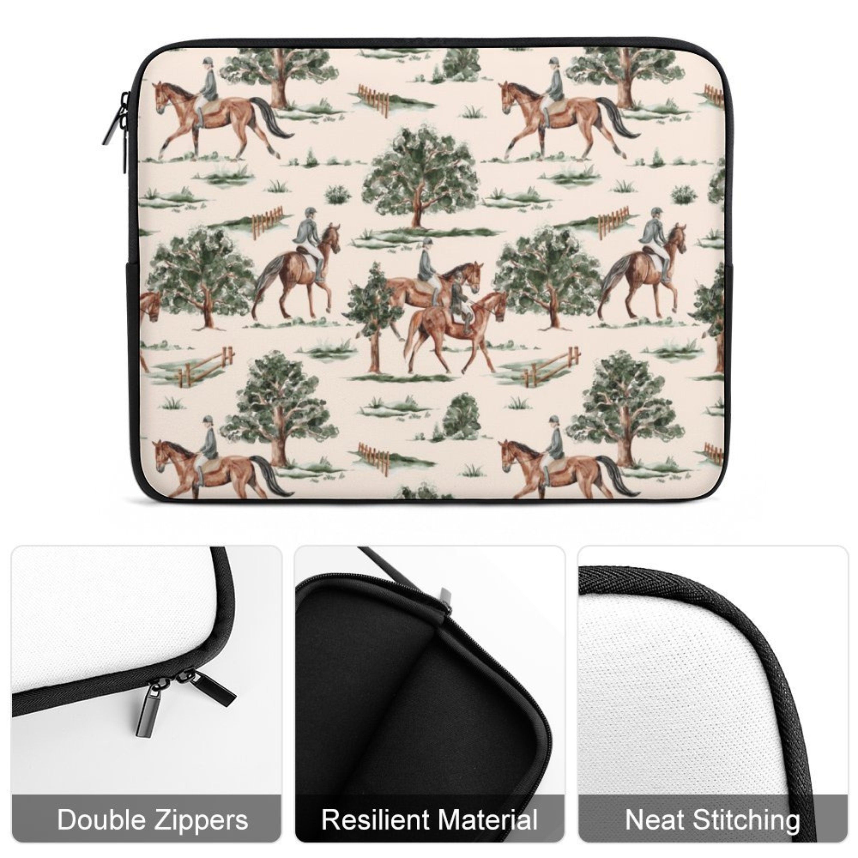 Equestrian Horses Laptop Sleeve