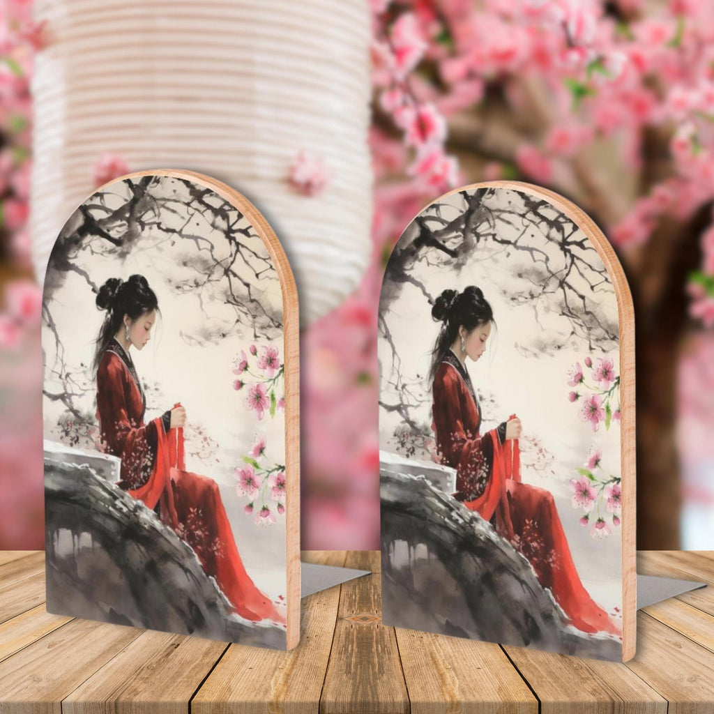 Chinese Lady Bookends