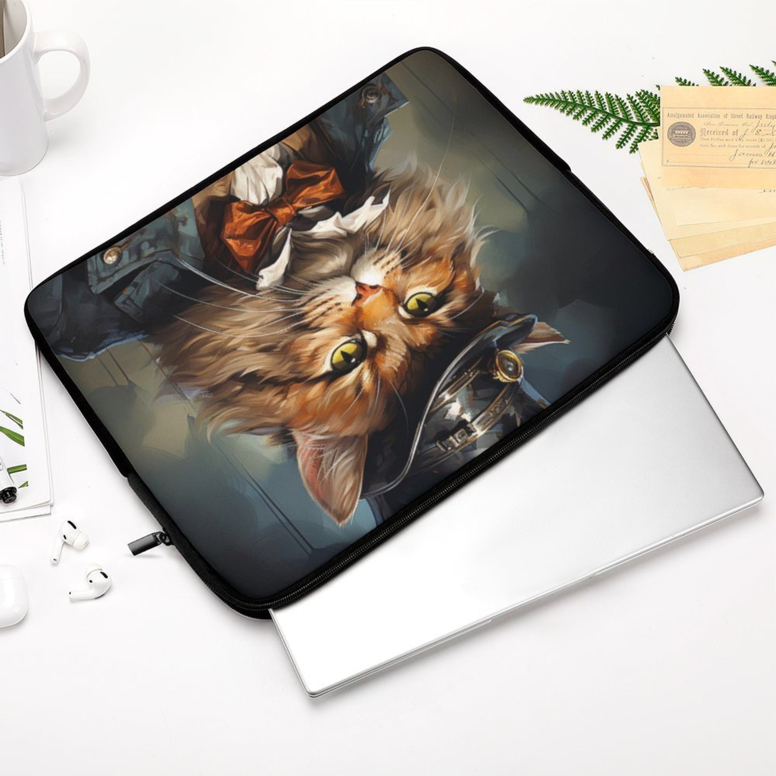 Gentleman Cat Laptop Sleeve