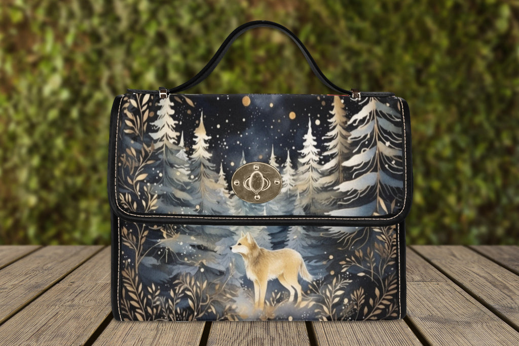 Mystical Wolf Satchel Bag