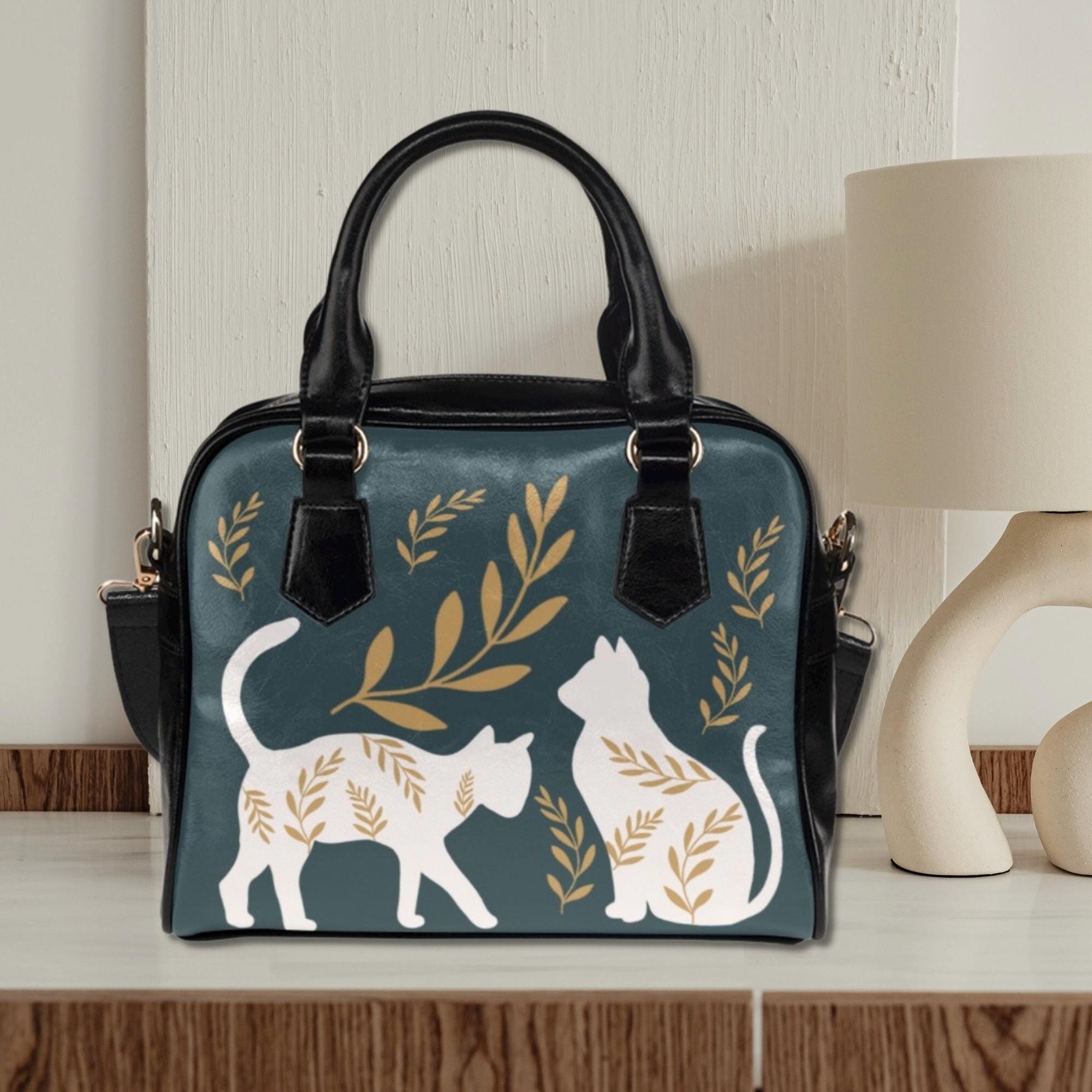 White Cats Bowler Bag