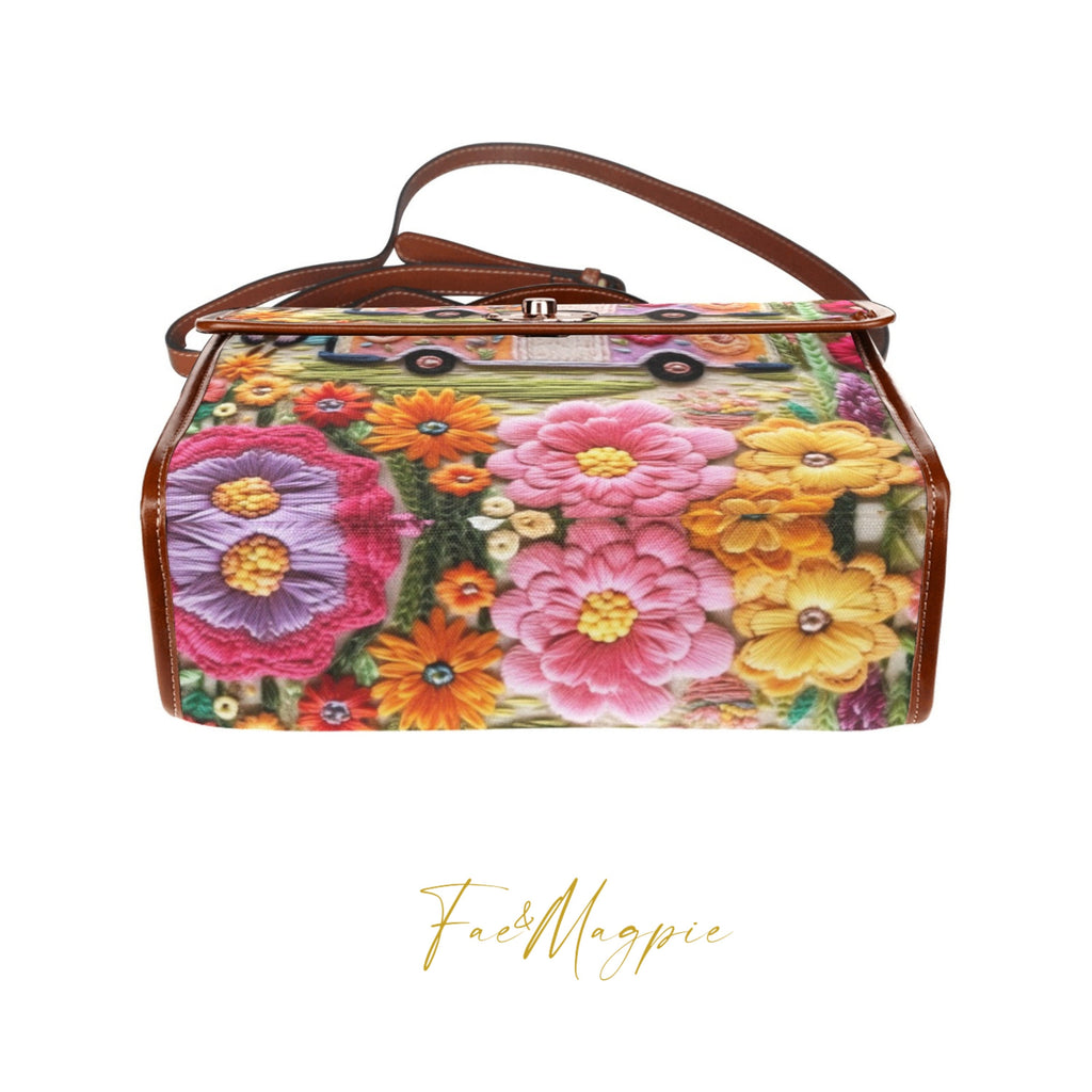 Retro Camper Satchel Bag