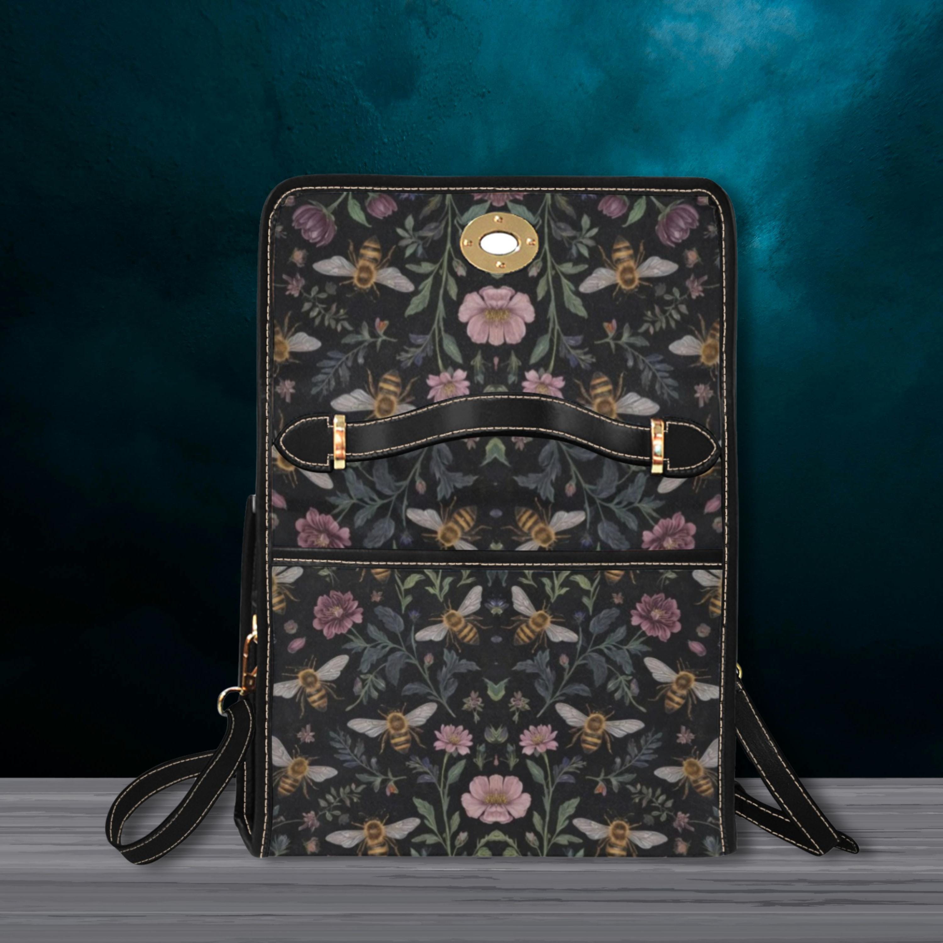 Floral Bees Satchel Bag