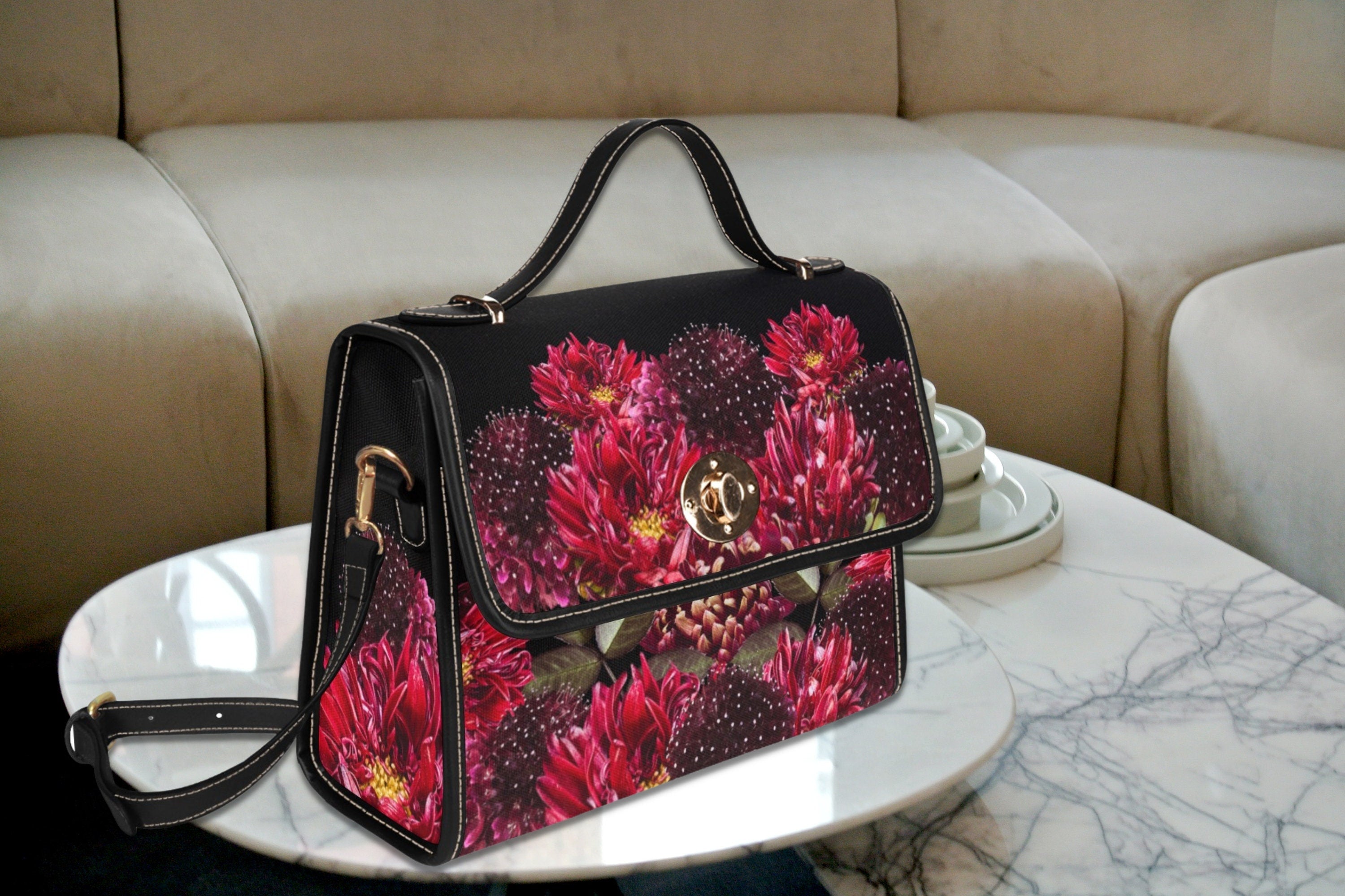 Flower Satchel Bag