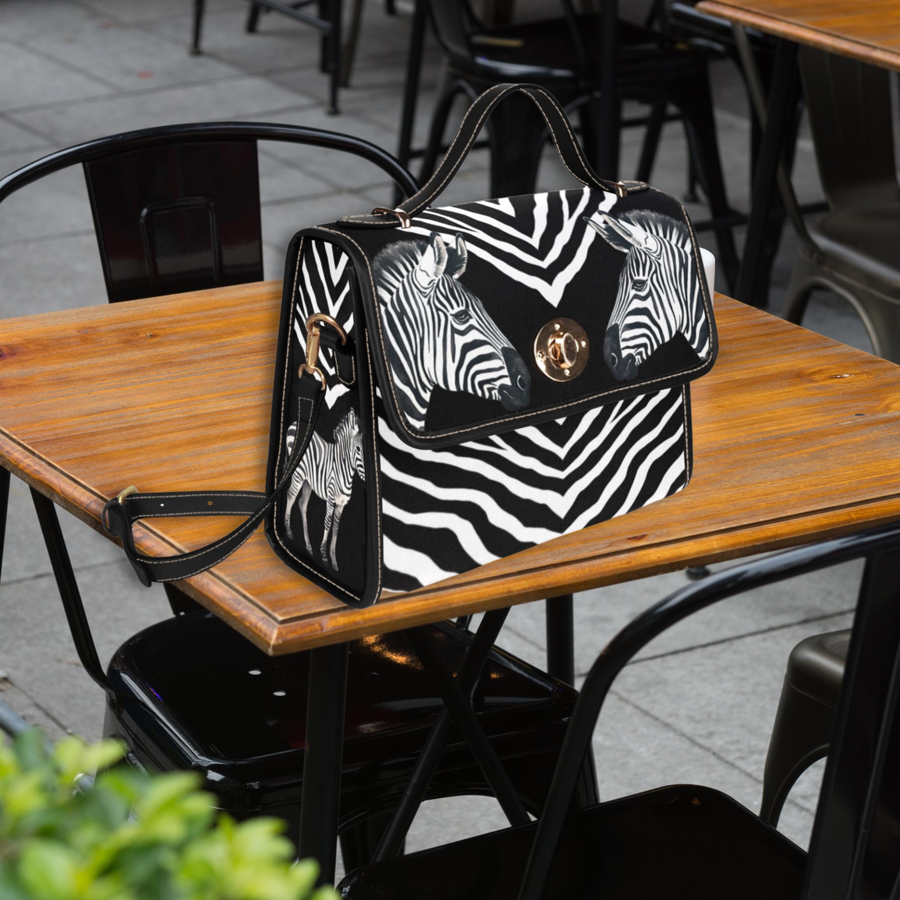 Zebra Satchel Bag