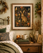 Hare and Owl Art Print