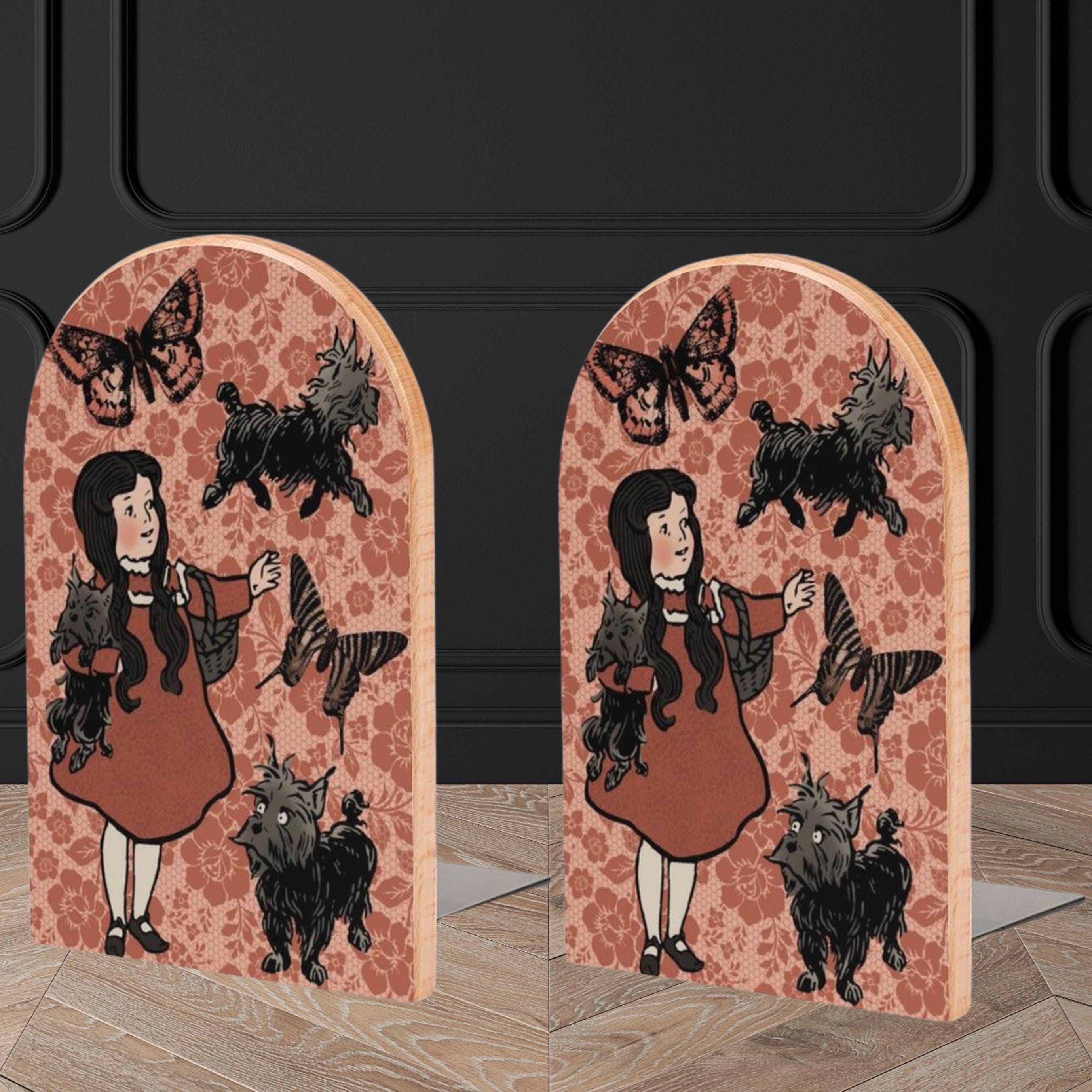 Girl And Dog Bookends