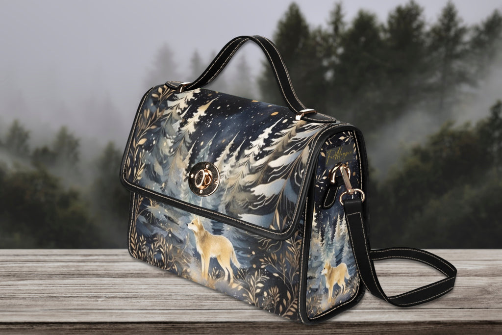 Mystical Wolf Satchel Bag